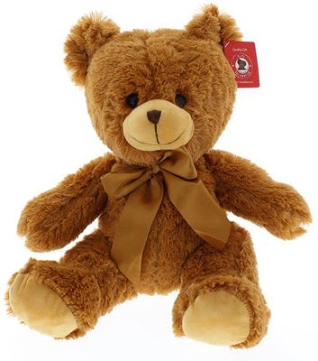 PLUSH 10" TEDDY BEAR BROWN PLUSH 10" TEDDY BEAR BROWN - A sitting Teddy Bear that is literally one of our favorites! Elongated limbs, with a perfectly accented color on the ears, muzzle and paws. The nose is perfectly proportioned on his face. Add in the silk neck ribbon and the result is a classically inspired bear that anyone will love. Measurement: 10" From foot to head. Sure to add an extra dimension to any floral design! Why not add one to your floral selection today!