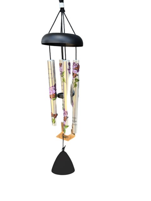 Wind Chimes - 22" Butterflies Wind Chimes - 22" Butterflies - 22" Wind Chime with Butterflies that reads, "In Loving Memory of a Beautiful Life"