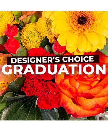 Graduation Designer's Choice - Florist of Omaha Graduation Designer's Choice - Florist of Omaha - Say “Congratulations” with a beautiful flower arrangement! Designed by our expert florists, these flowers are the perfect way to celebrate their accomplishments! Make a memory from this milestone with a stunning bouquet to remind them how great it is to be where they are now!