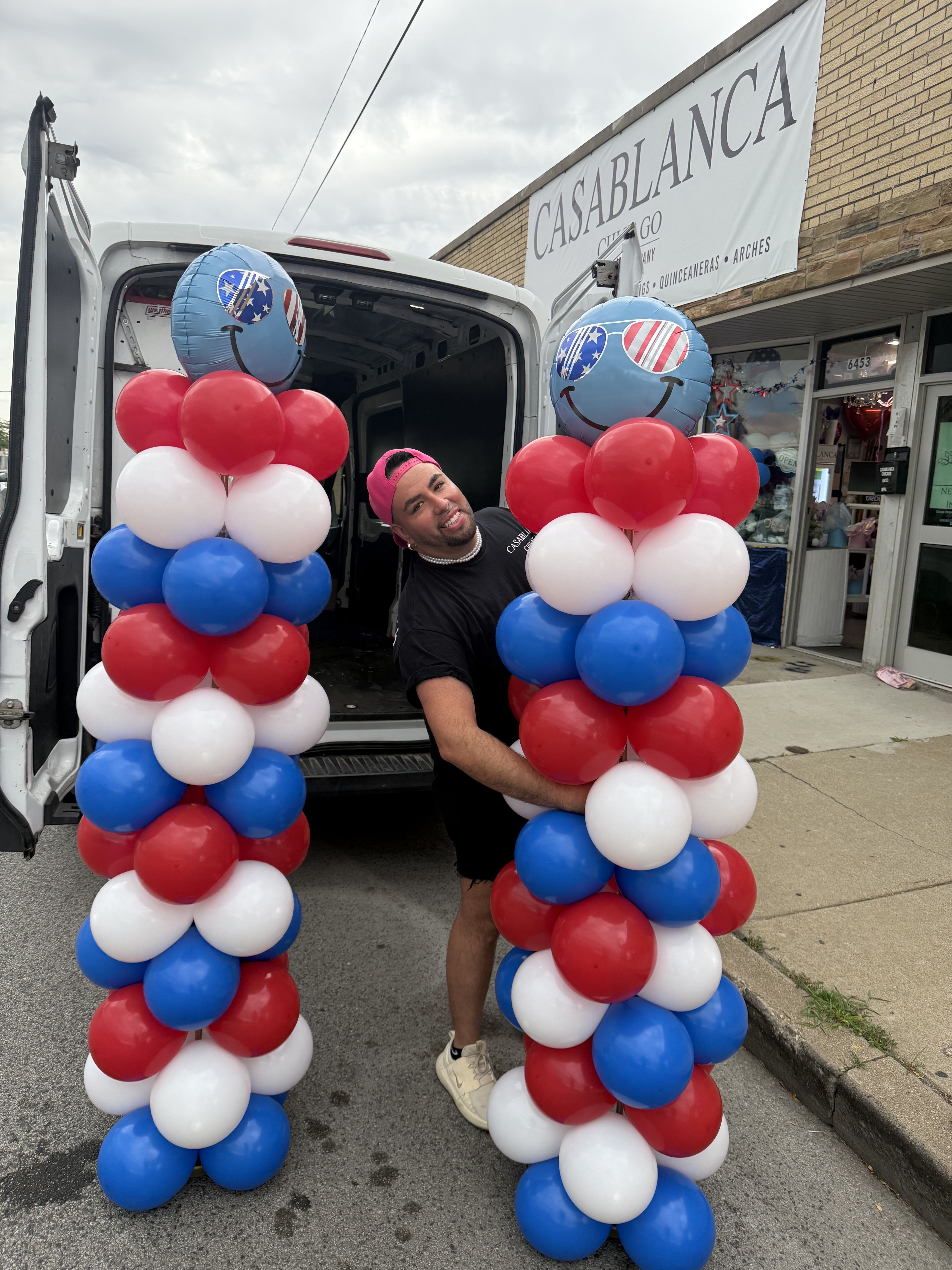 Balloon Tower - Taller than Your Ex Balloon Tower - Taller than Your Ex - One balloon tower with 3 colors of your choice and a focal balloon on top. The focal balloon can have custom wording on it for an additional $25.