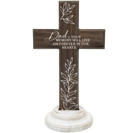 Cross (standing) 'Dad' - Cross (standing) 'Dad your memory will live on forever in our hearts' 27752