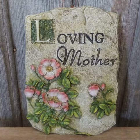 Plaque &quot;Loving Mother&quot; - Plaque - &quot;Loving Mother&quot; - Hand Painted Resin Approximately 7&quot;W x 10&quot;H