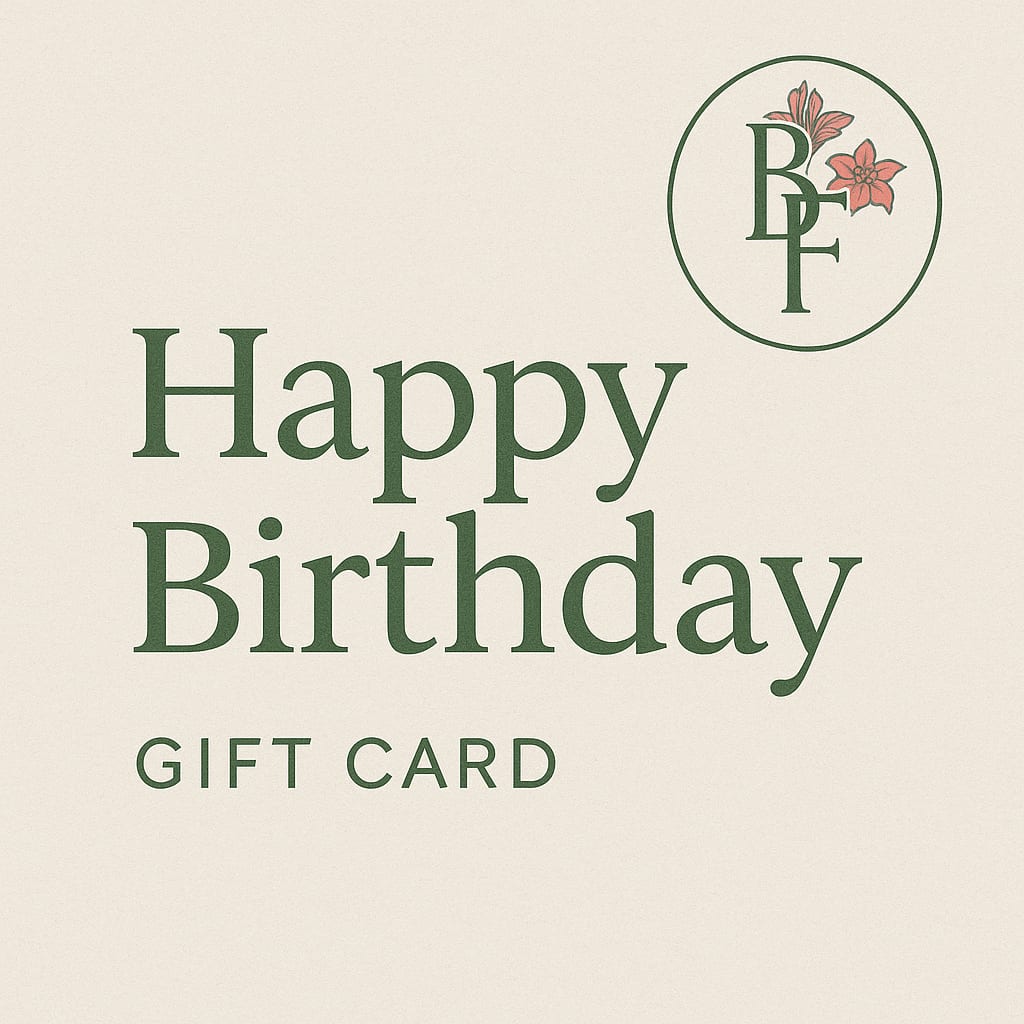 Happy Birthday Happy Birthday - Celebrate their special day with the timeless beauty of fresh flowers. Whether it's a vibrant bouquet of roses, elegant lilies, or a custom arrangement that speaks from the heart, our Bosmat Flowers gift card is the perfect way to say Happy Birthday! Let your loved one choose the blooms they adore and make their day extra memorable.