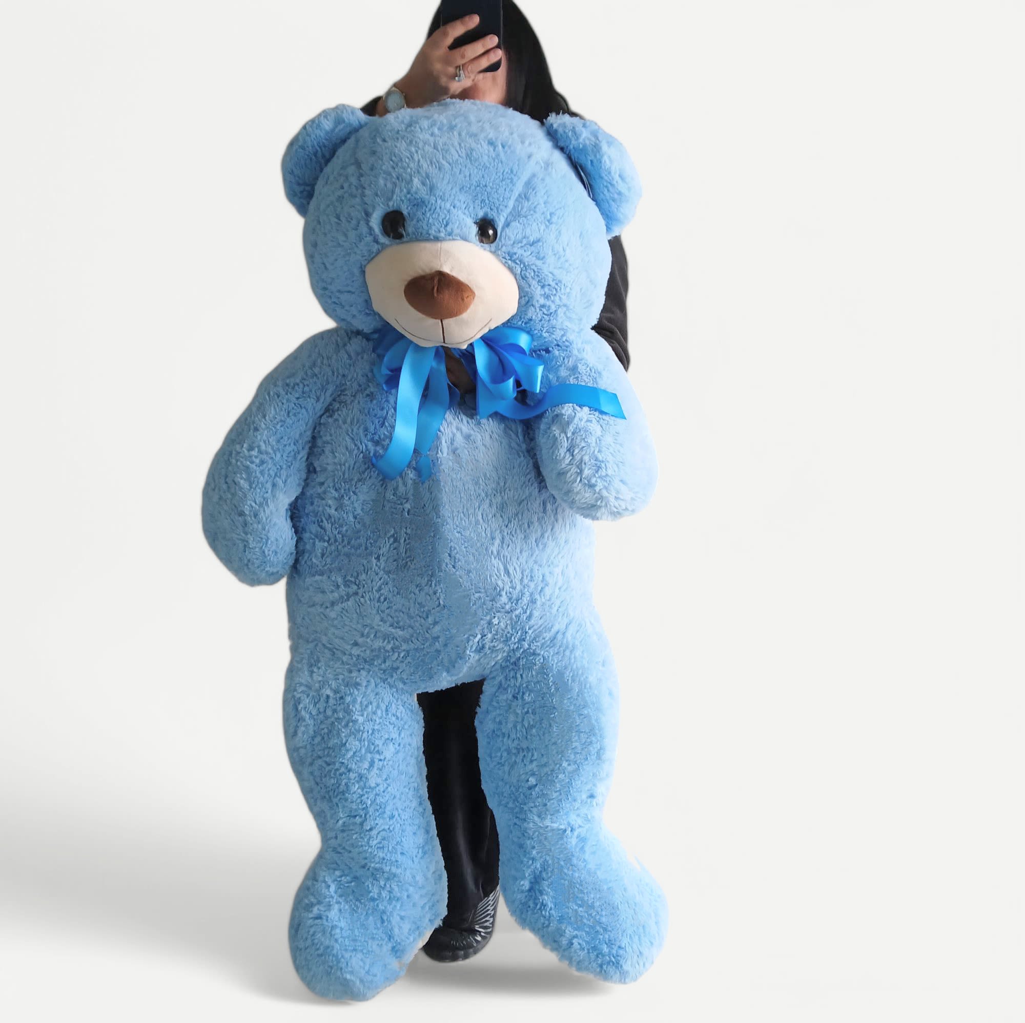 Life Size Blue Teddy Bear - 51&quot; Tall life size soft plush blue teddy bear. Perfect to send today to show them how much you care.