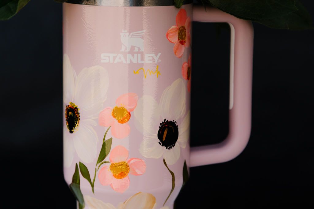Garden Grace (Tumbler Only) - Order Now! Each tumbler is a one-of-a-kind, hand-painted piece sealed with a clear gloss powder coat—dishwasher safe, chip-resistant, and made to last; by artist Melanie Haggard @meligrafi. Want the tumbler with flowers? Just click the “Occasions” tab at the top of the page and scroll to Summer.