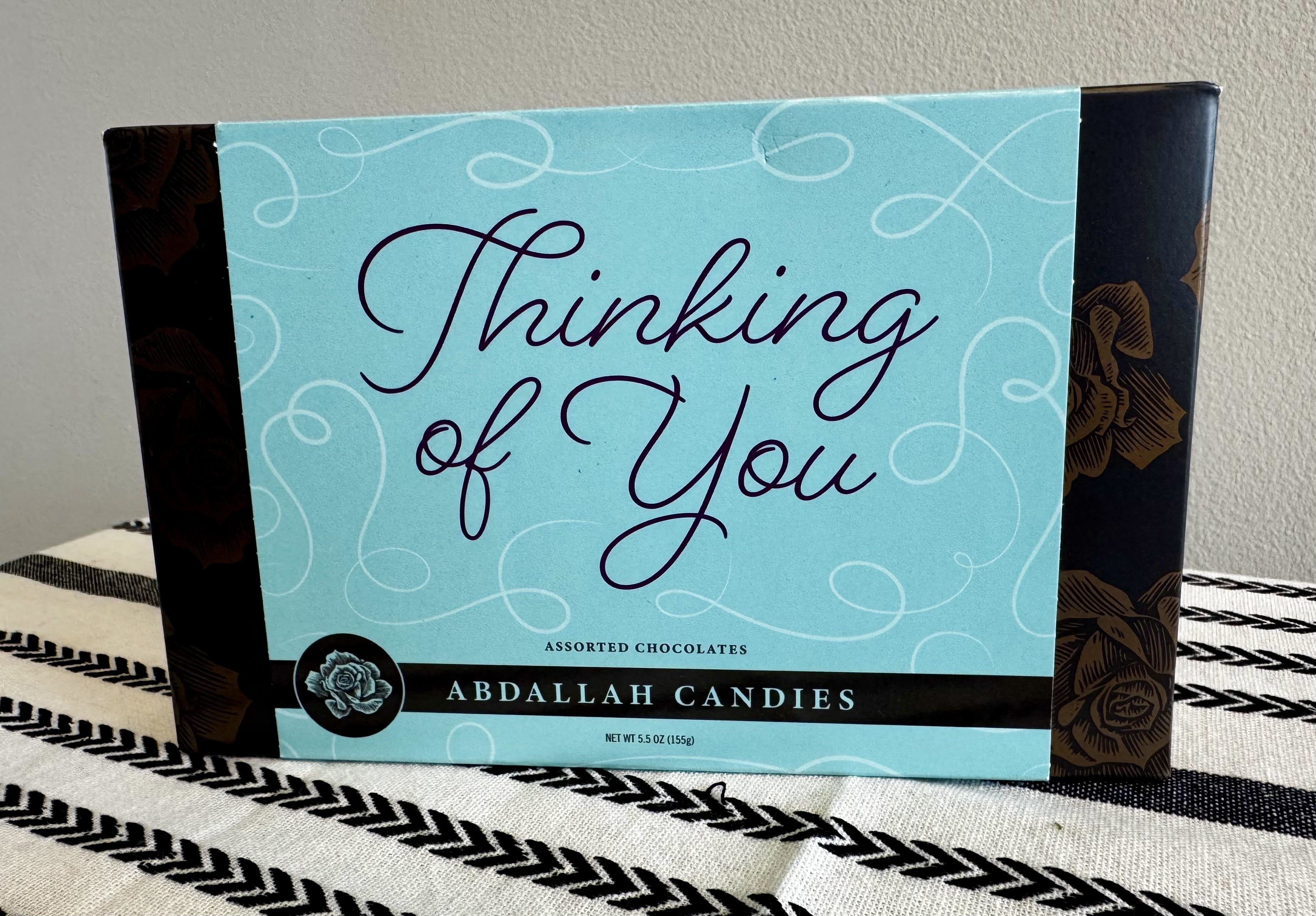 Abdallah Thinking of You Chocolates Abdallah Thinking of You Chocolates - Locally made assorted chocolates, 5.5oz box