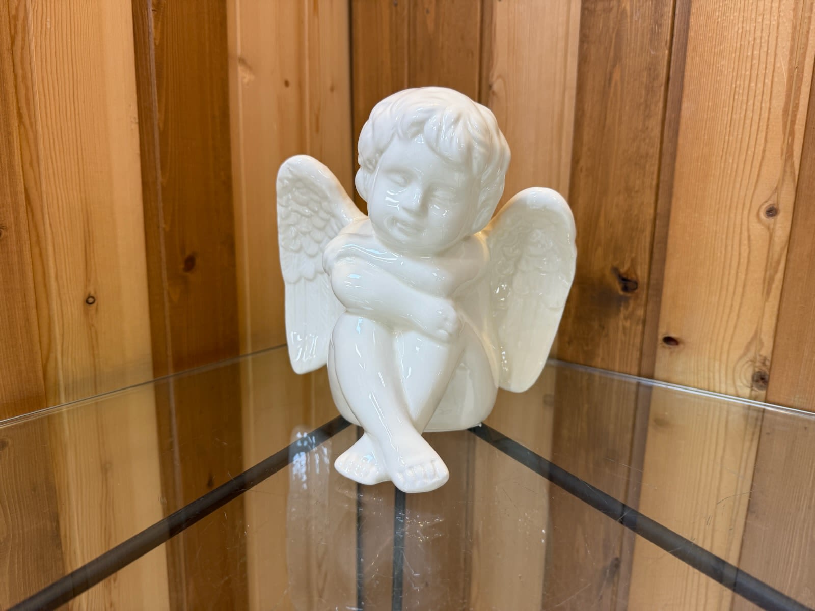 Cherub - Porcelain Cherub 8&quot; tall 