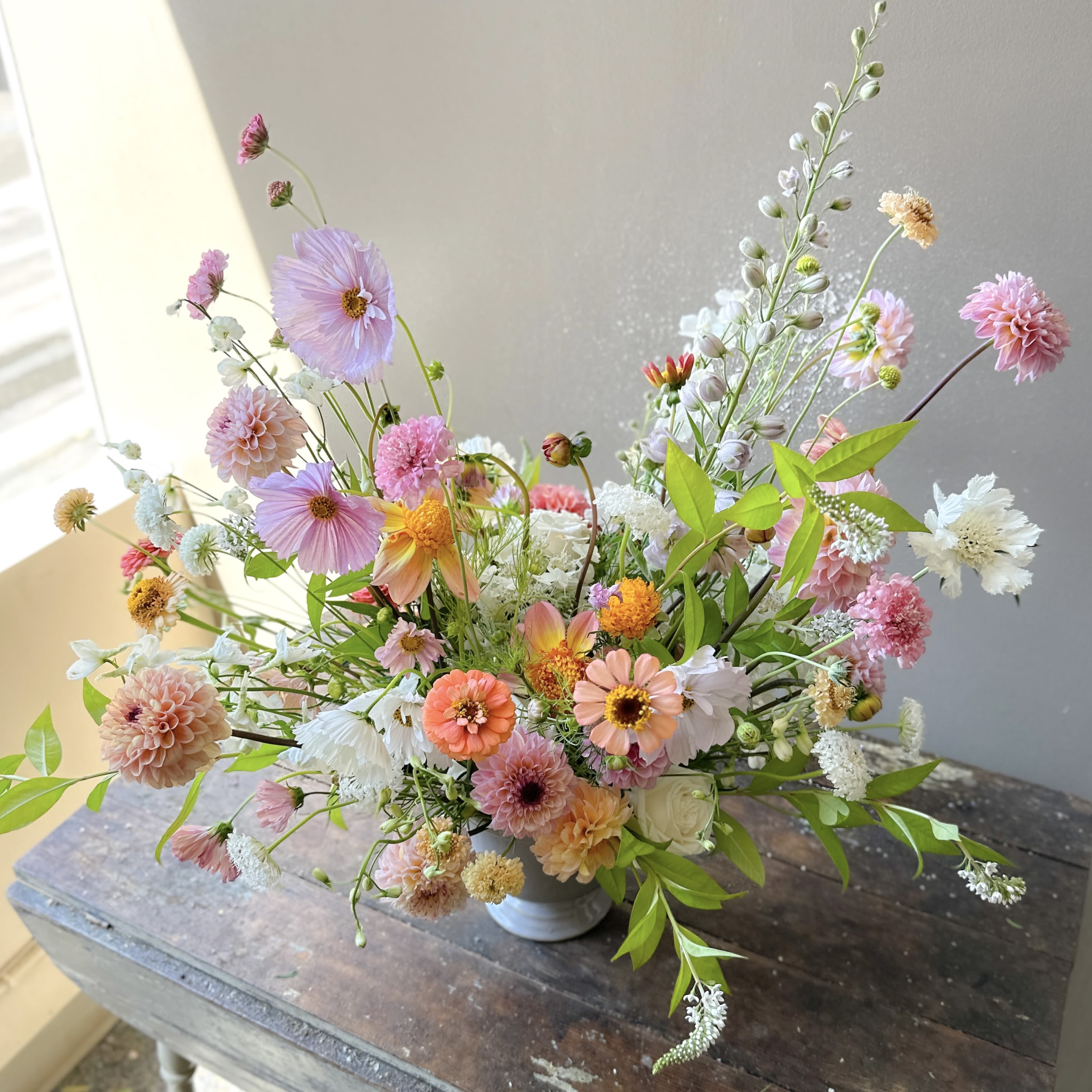 Svea (Gallery Photo) - A garden dream in full bloom — where tender peach tones and lighter hues dance among petals soft as whispers. A symphony of color and romance, crafted to enchant the soul and stir the heart!