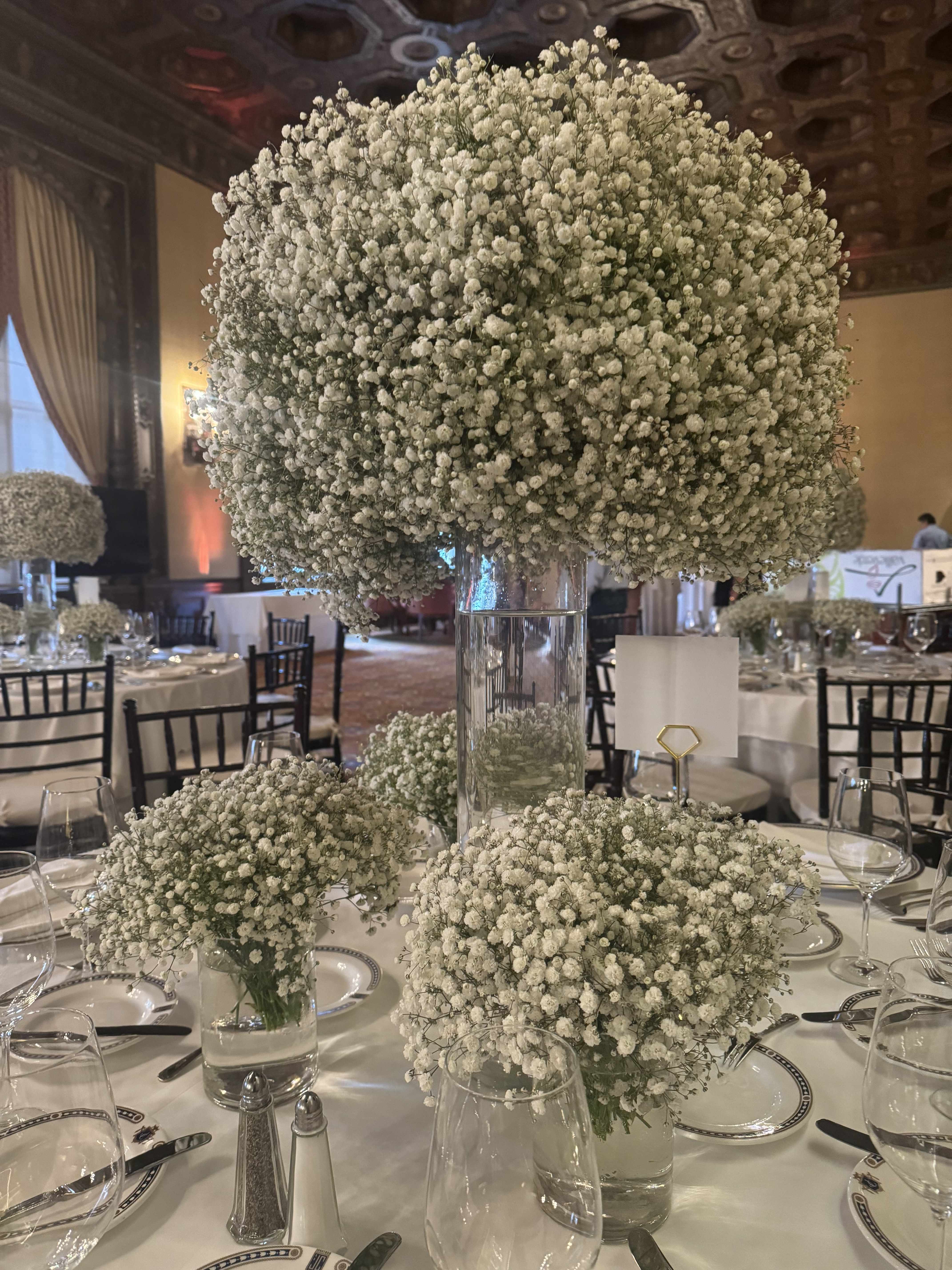 Baby’s breath  - Wedding centerpiece 