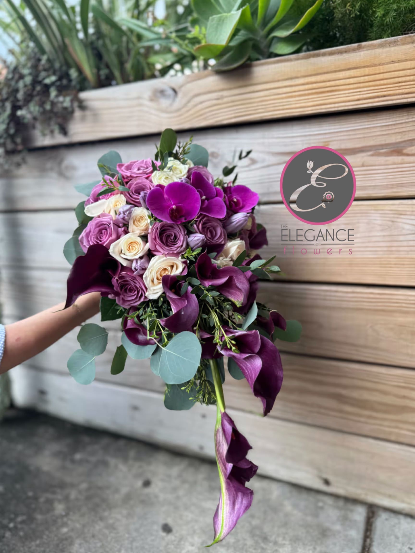 Bridal Bouquet #4 Bridal Bouquet #4 - Our hand-tied flower arrangements are thoughtfully designed to suit any occasion—perfect for brides, bridesmaids, prom, homecoming, proposals, or simply celebrating life’s special moments.