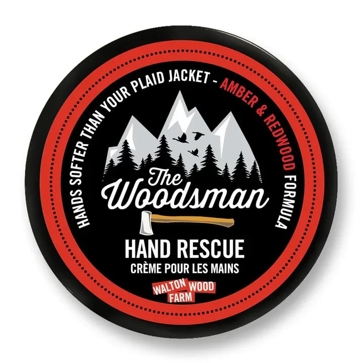The Woodsman hand Rescue The Woodsman hand Rescue - Step into the realm of rugged refinement with this hand cream that's more potent than an axe and gentler than a woodland breeze. That's the mark of a true woodsman. Cheers to hands that can handle anything - from chainsaws to handshakes!