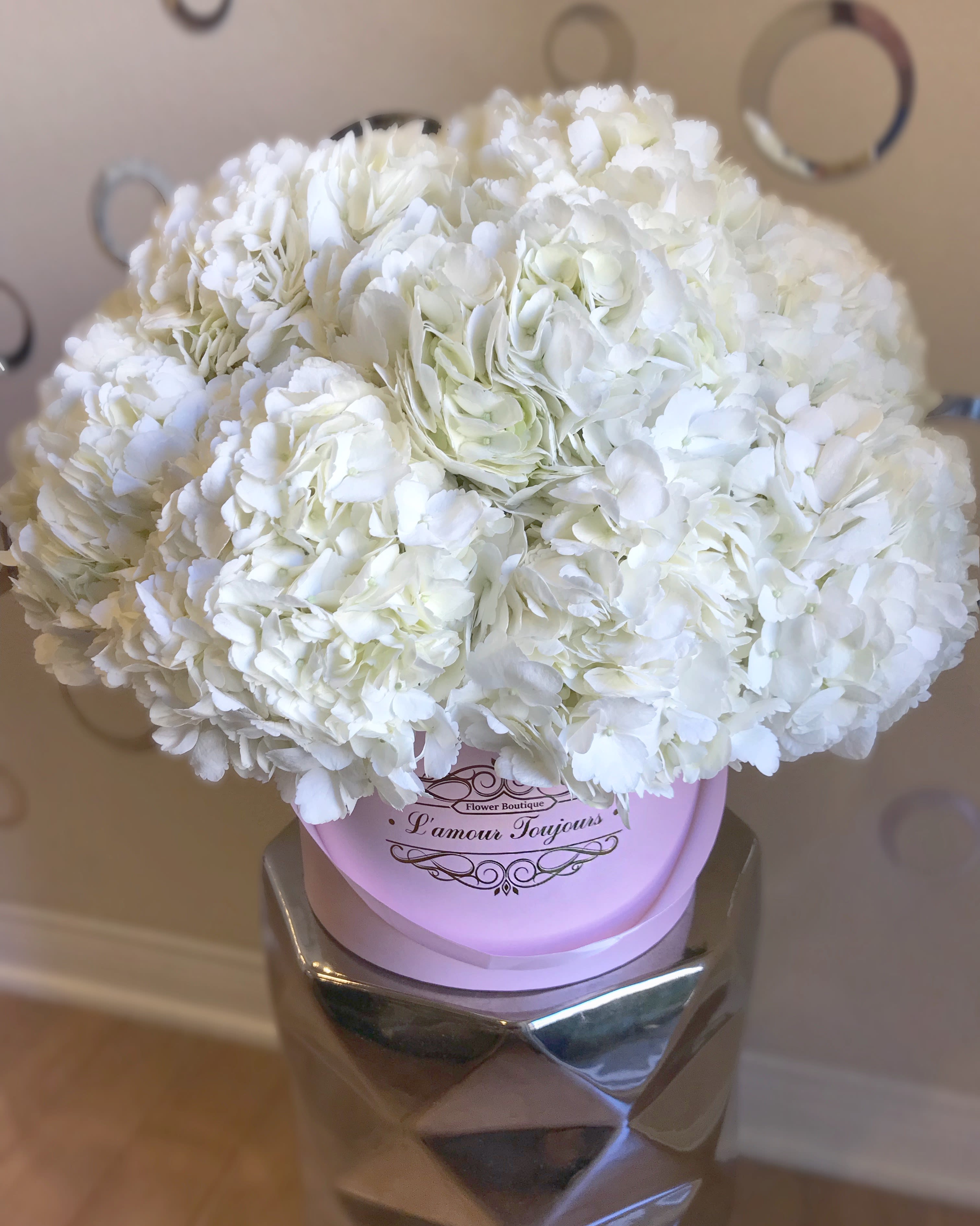 Hydrangea Heaven Signature Box Hydrangea Heaven Signature Box - Sea of Hydrangeas in a Signature Box