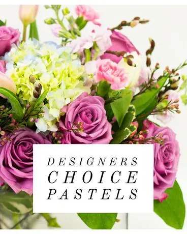 Designer's Choice Bouquets Pastel  - DESIGNER CHOICE  BOUQUET ONLY (( NO VASE))  MIX FLOWERS 