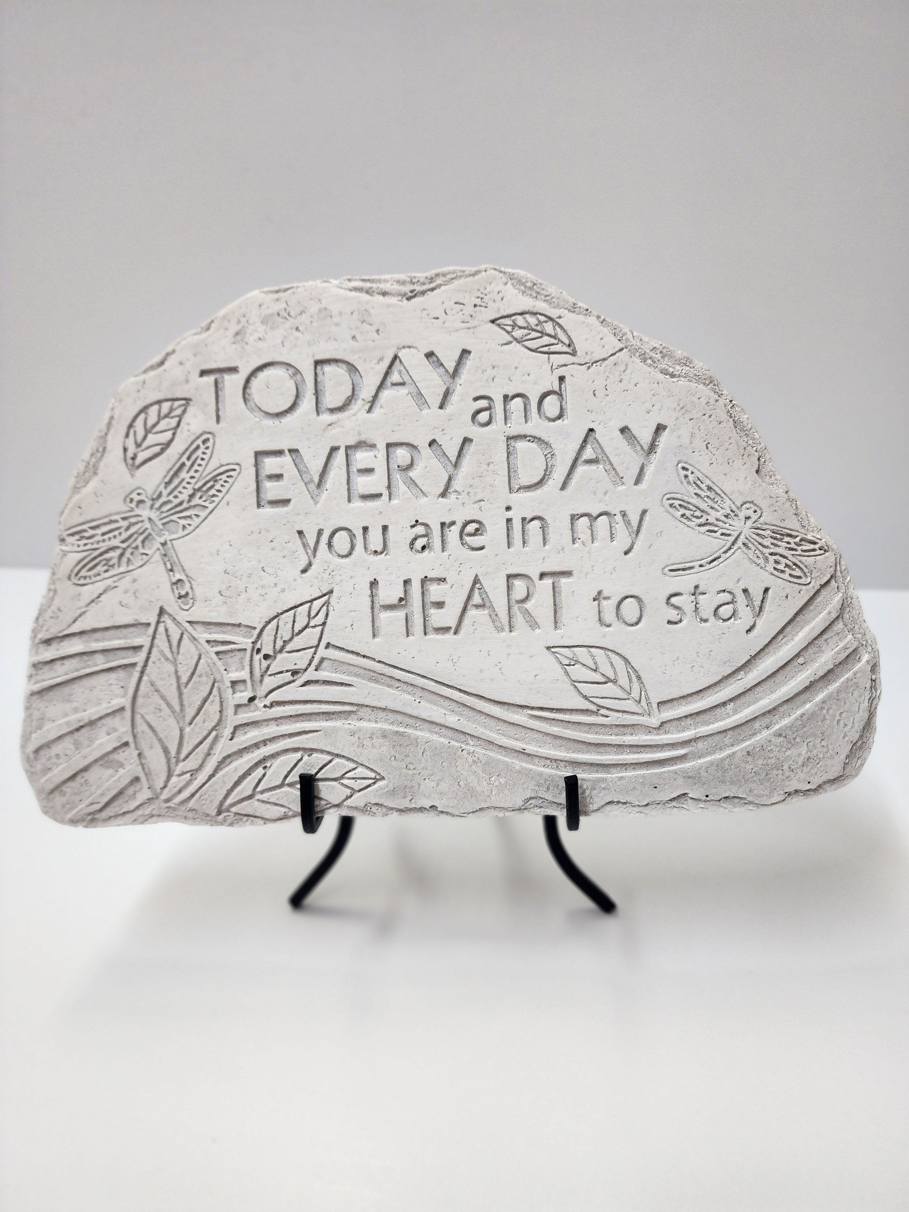 &quot;In my heart&quot; plaque - &quot;Today and everyday you are in my heart to stay&quot;