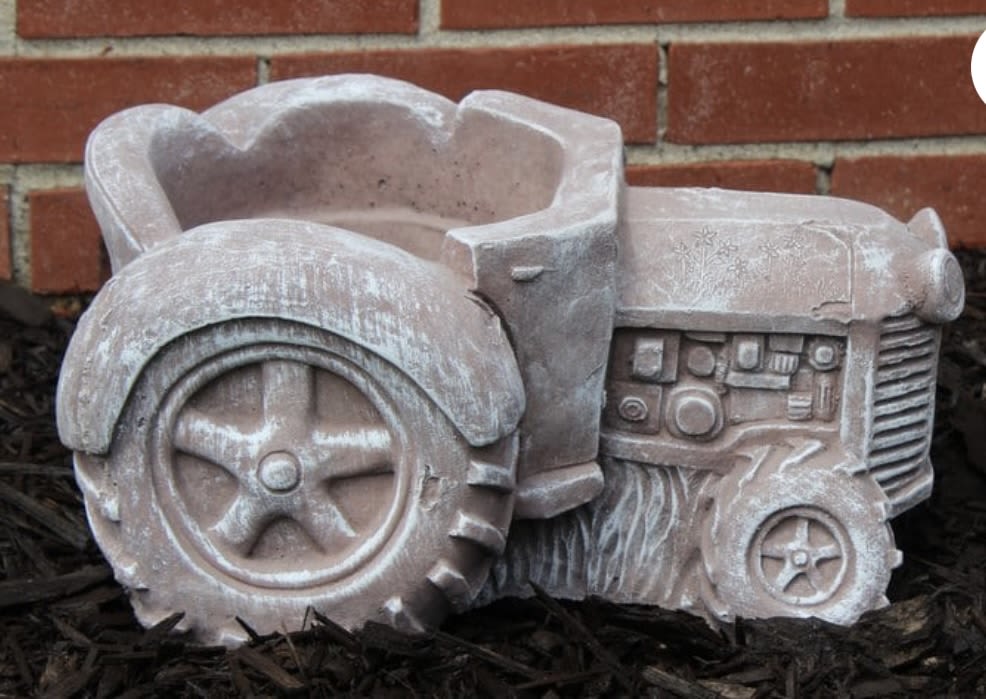 Tractor Planter - solid concrete
