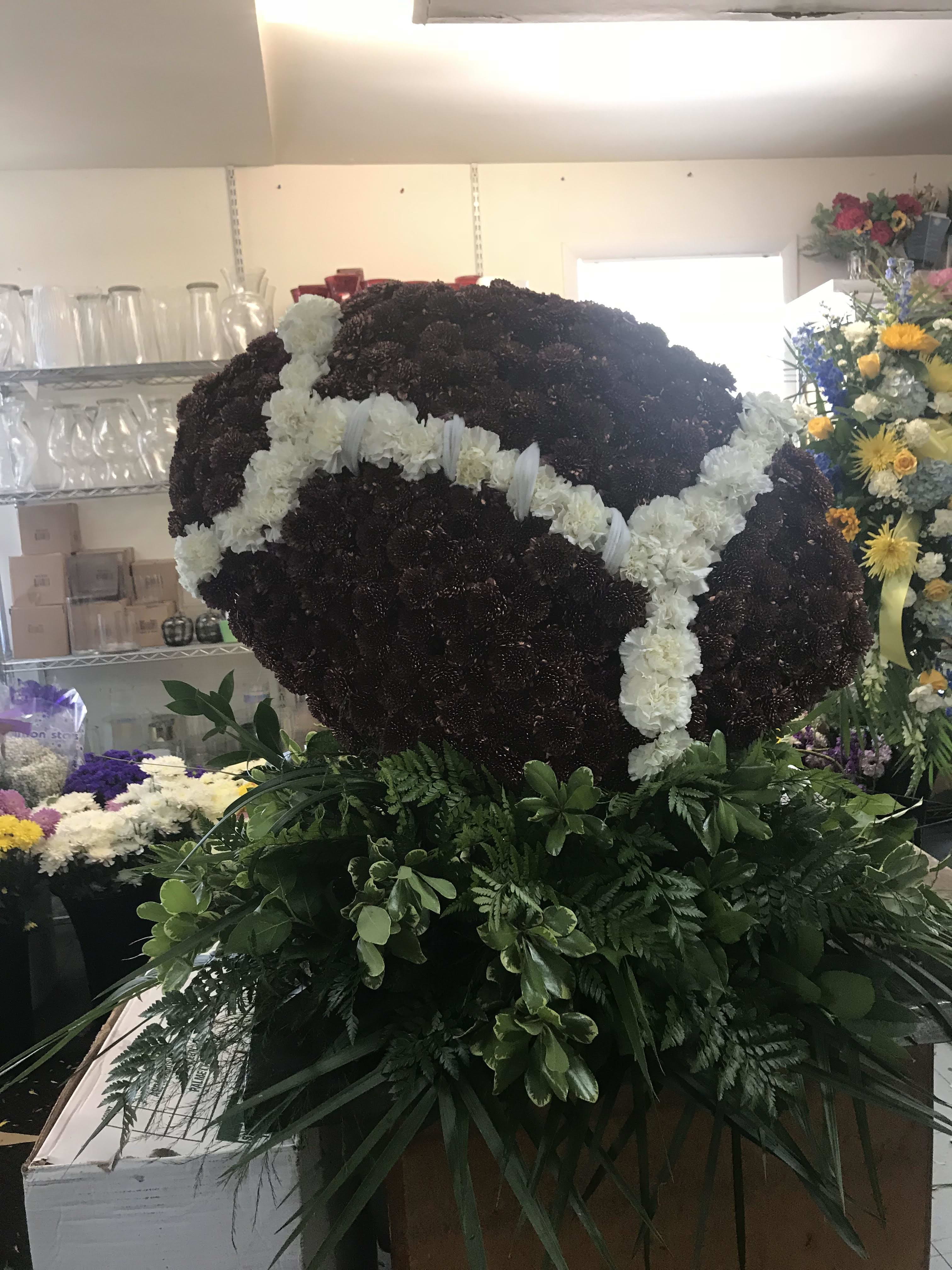 Football Design Football Design - An incredible football made out of flowers.
