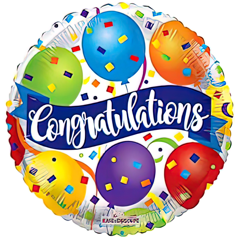 Congratulations Balloon Congratulations Balloon - A bold balloon to help congratulate that special someone in your life.. Design may vary.
