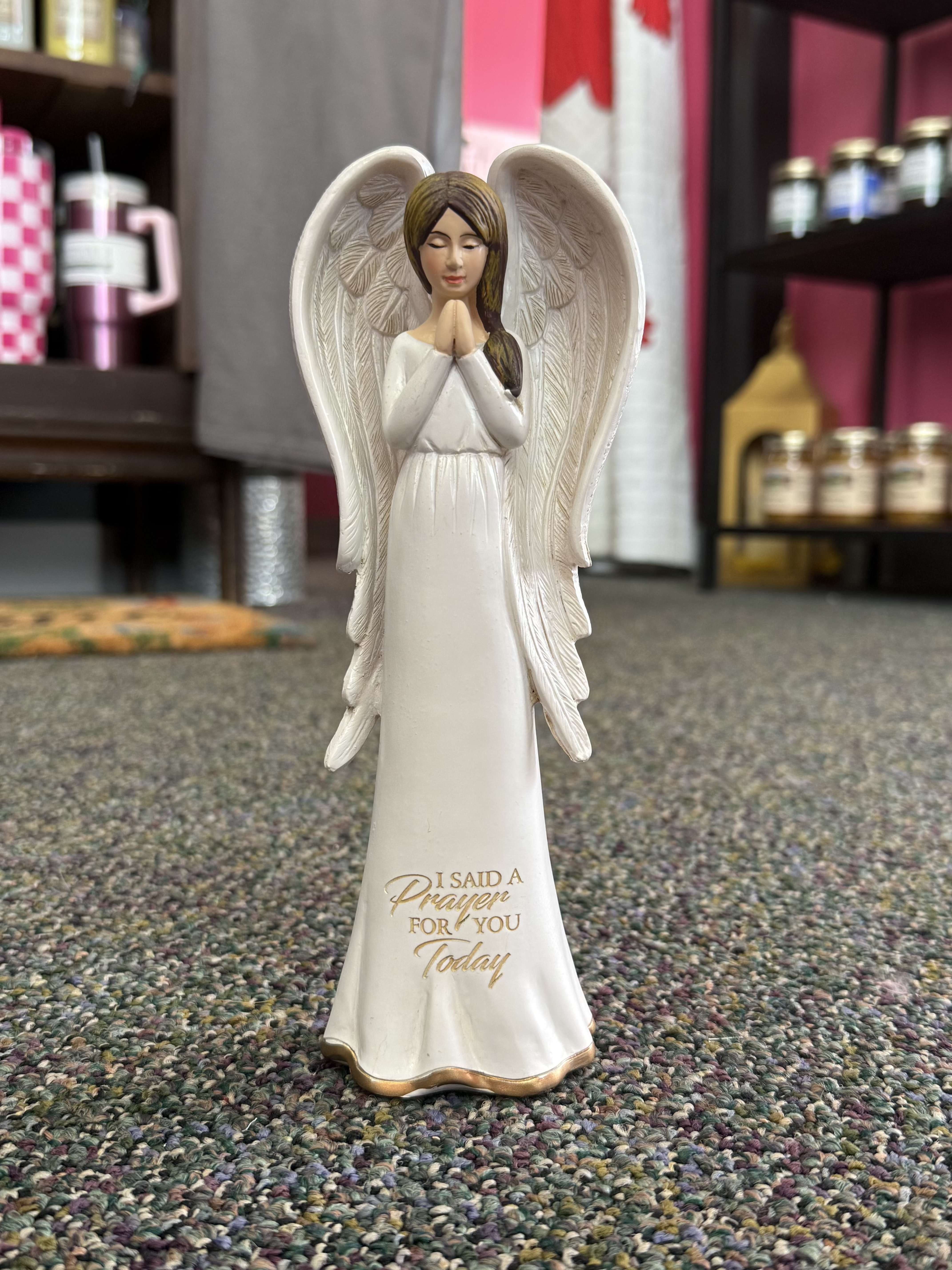 I Said A Prayer For You Angel -- Dickons - Decorative tabletop figurine Resin 8&quot; H