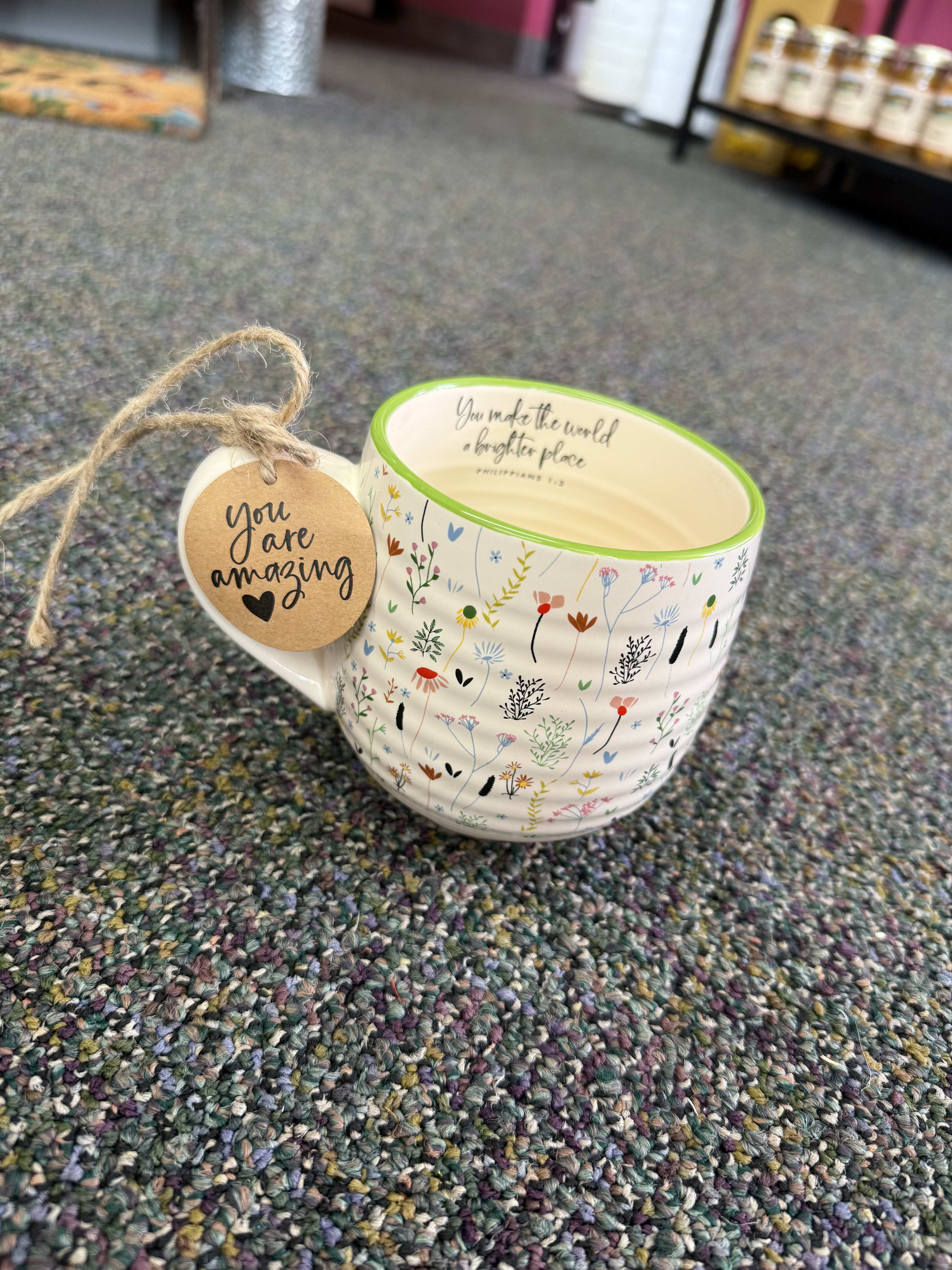 You Make the World Brighter Coffee Mug - You make the world a brighter place coffee mug! Dishwasher &amp; Microwave Safe
