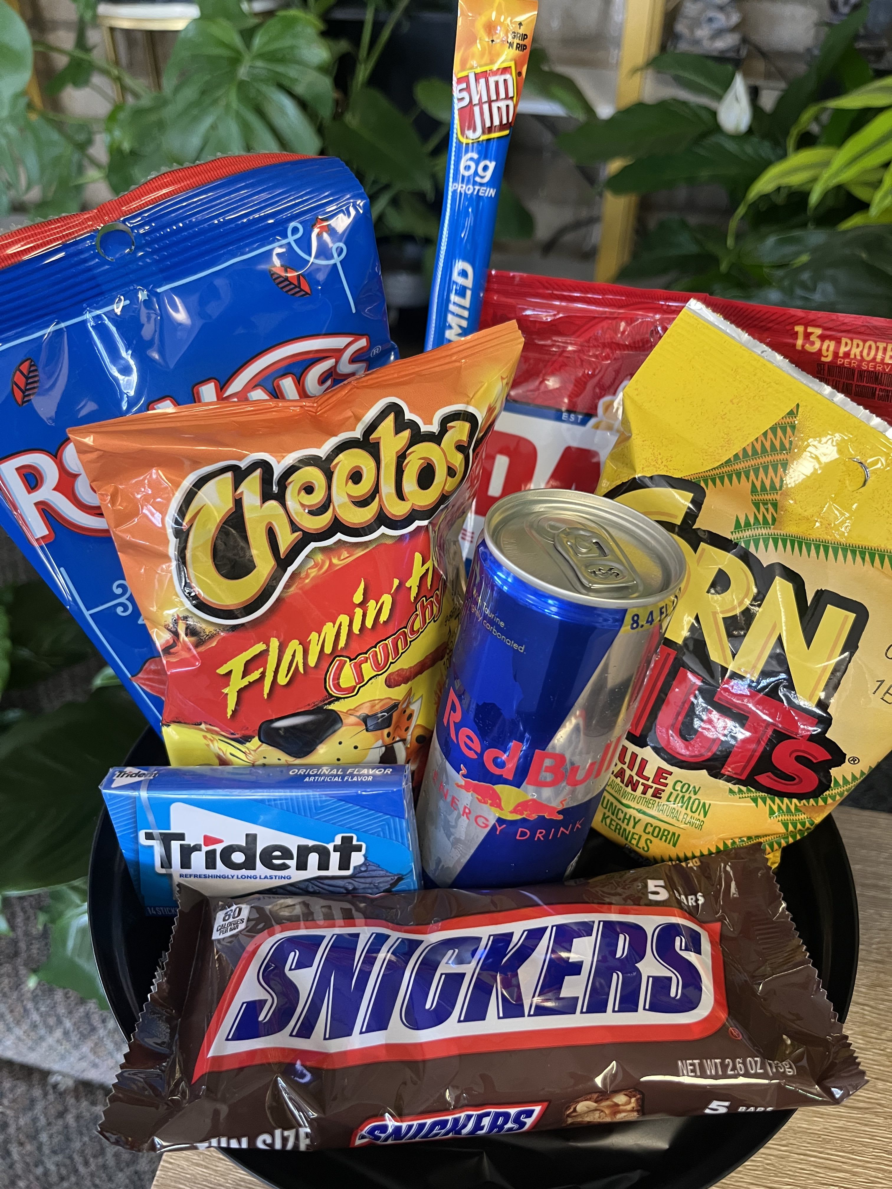 Raider Snack Basket  - Raider basket full with snacks 