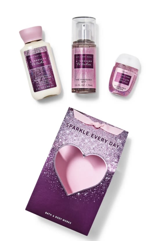 A Thousand Wishes -Mini Gift Set A Thousand Wishes -Mini Gift Set - 2.5 oz lotion /body spray, +hand sanitizer Bath & Body Works