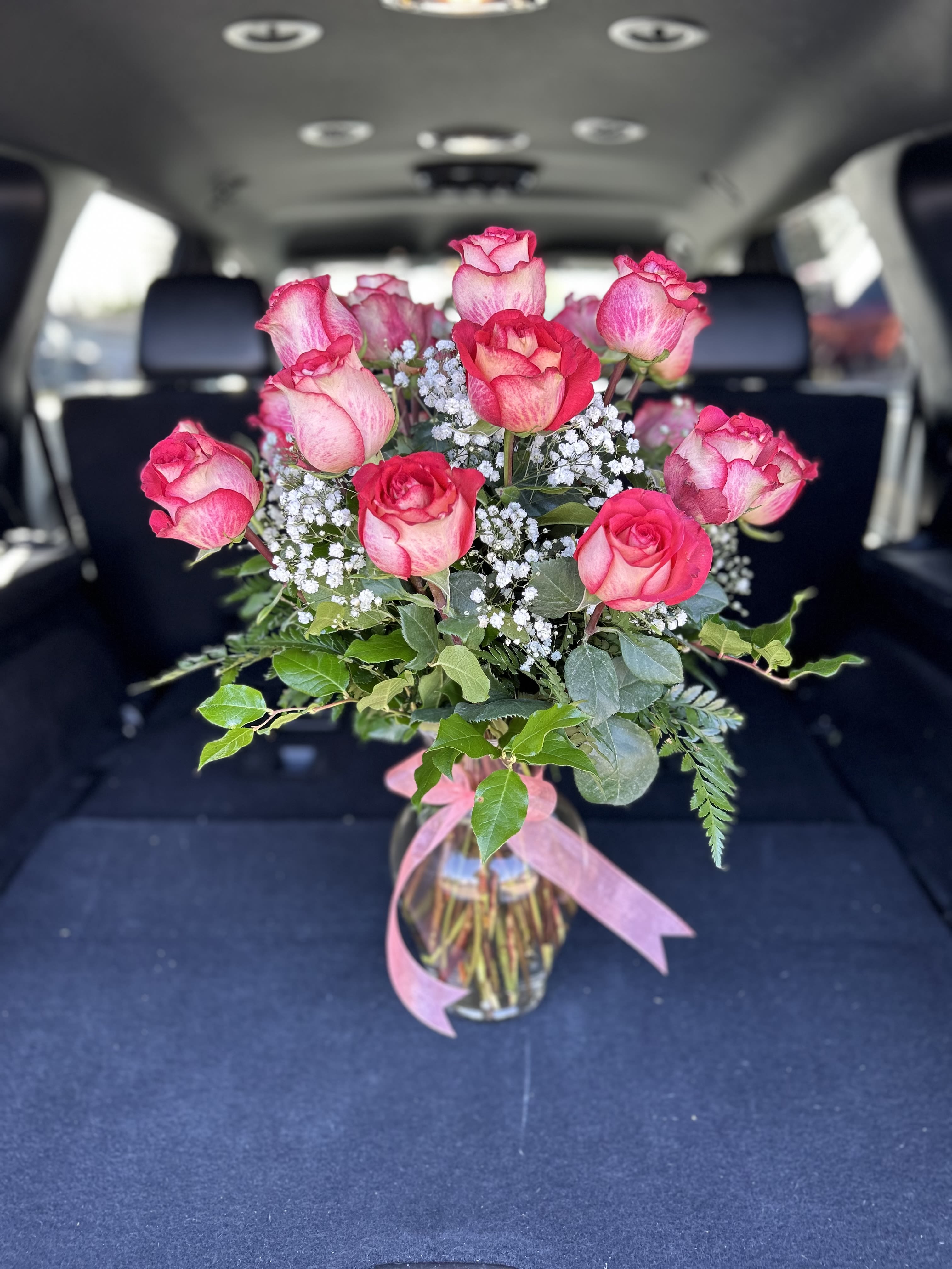 20 Rose Vase Bicolor Rose - Beautiful everyday gift.