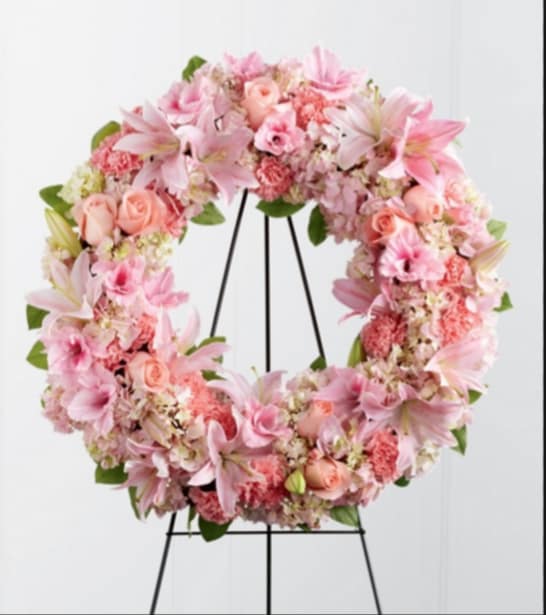 WREATH MIXED PASTELS WREATH MIXED PASTELS - FULL WREATH WITH SOFT PASTEL TONES