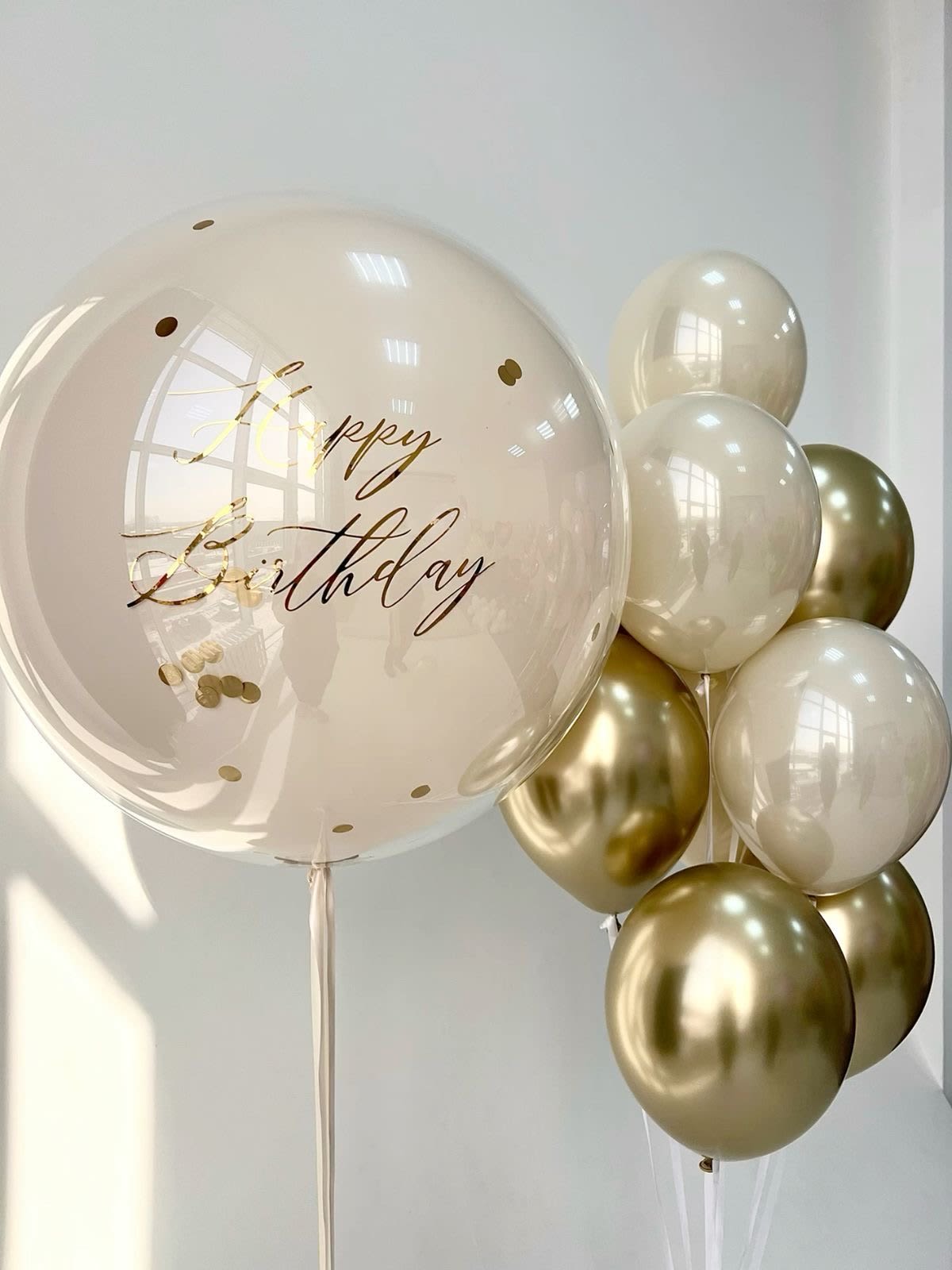 Balloon set gold Happy Birthday Balloon set gold Happy Birthday - 1 ballon - 24 inch 7 balloons - 12 inch