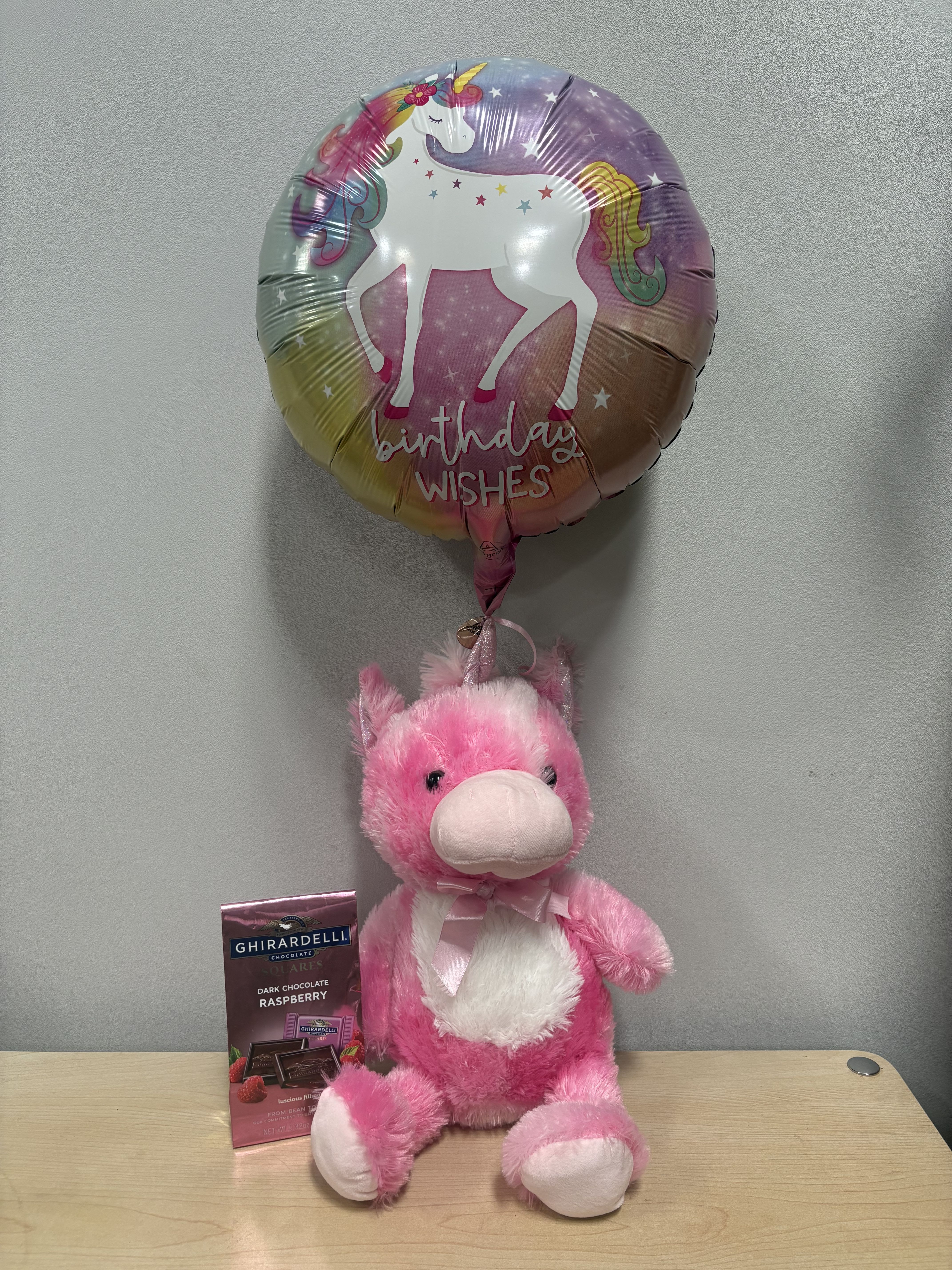 Birthday Unicorn &amp; Chocolate Trio - As shown 