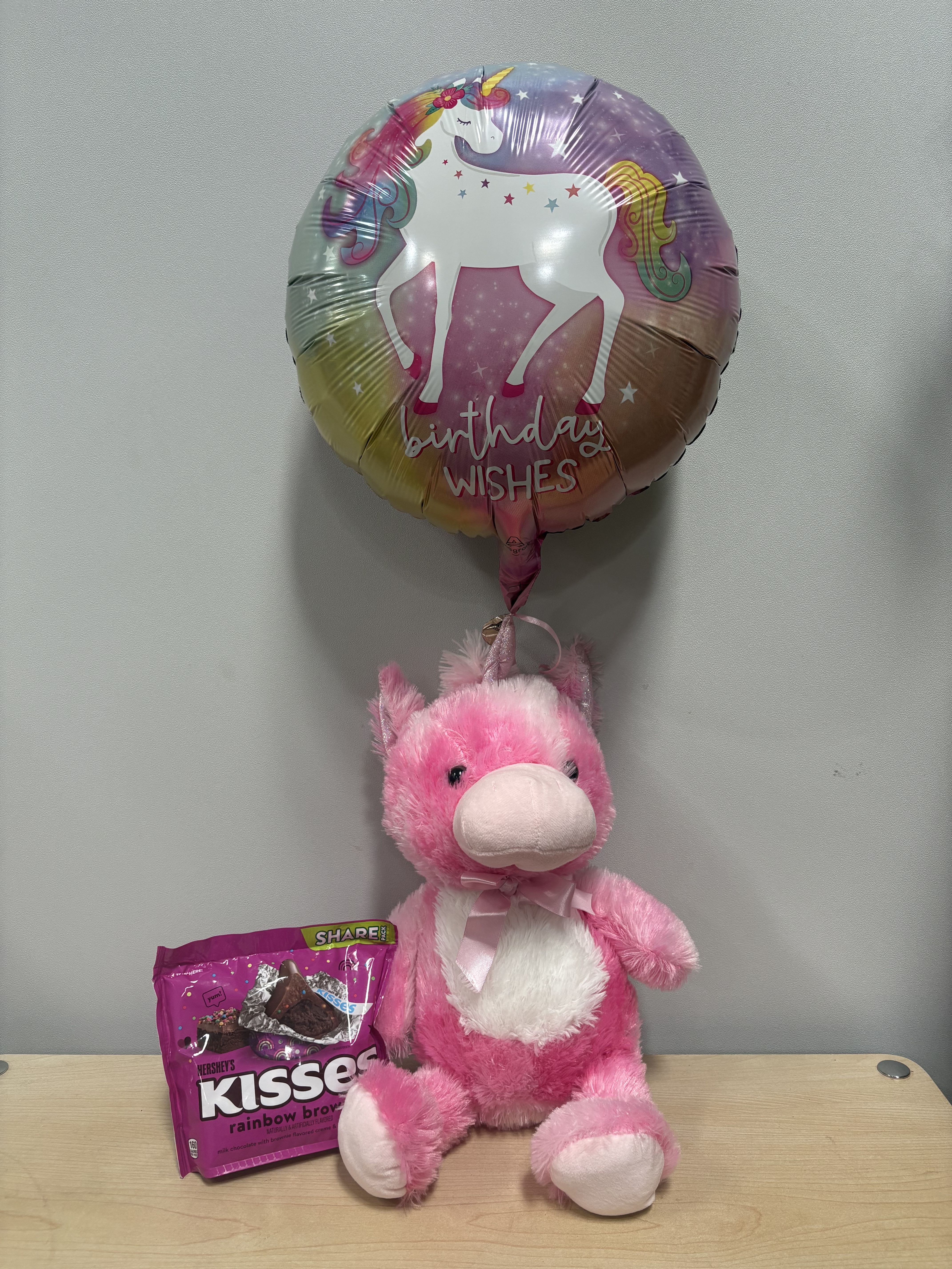 Birthday Unicorn &amp; Kisses Trio - As shown 