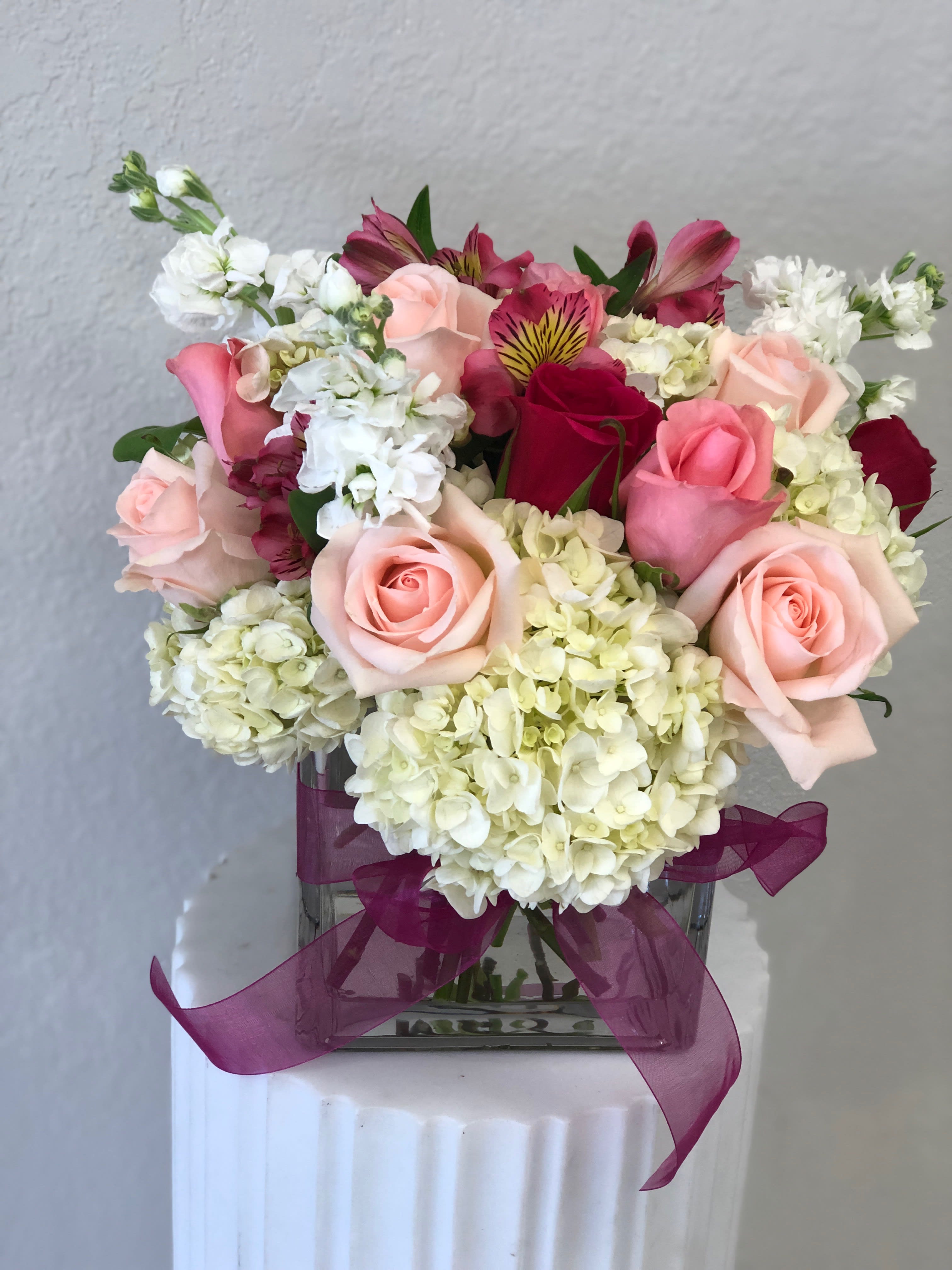 Light square - Premium blooms in pastel colors with a a few pops! Best seller