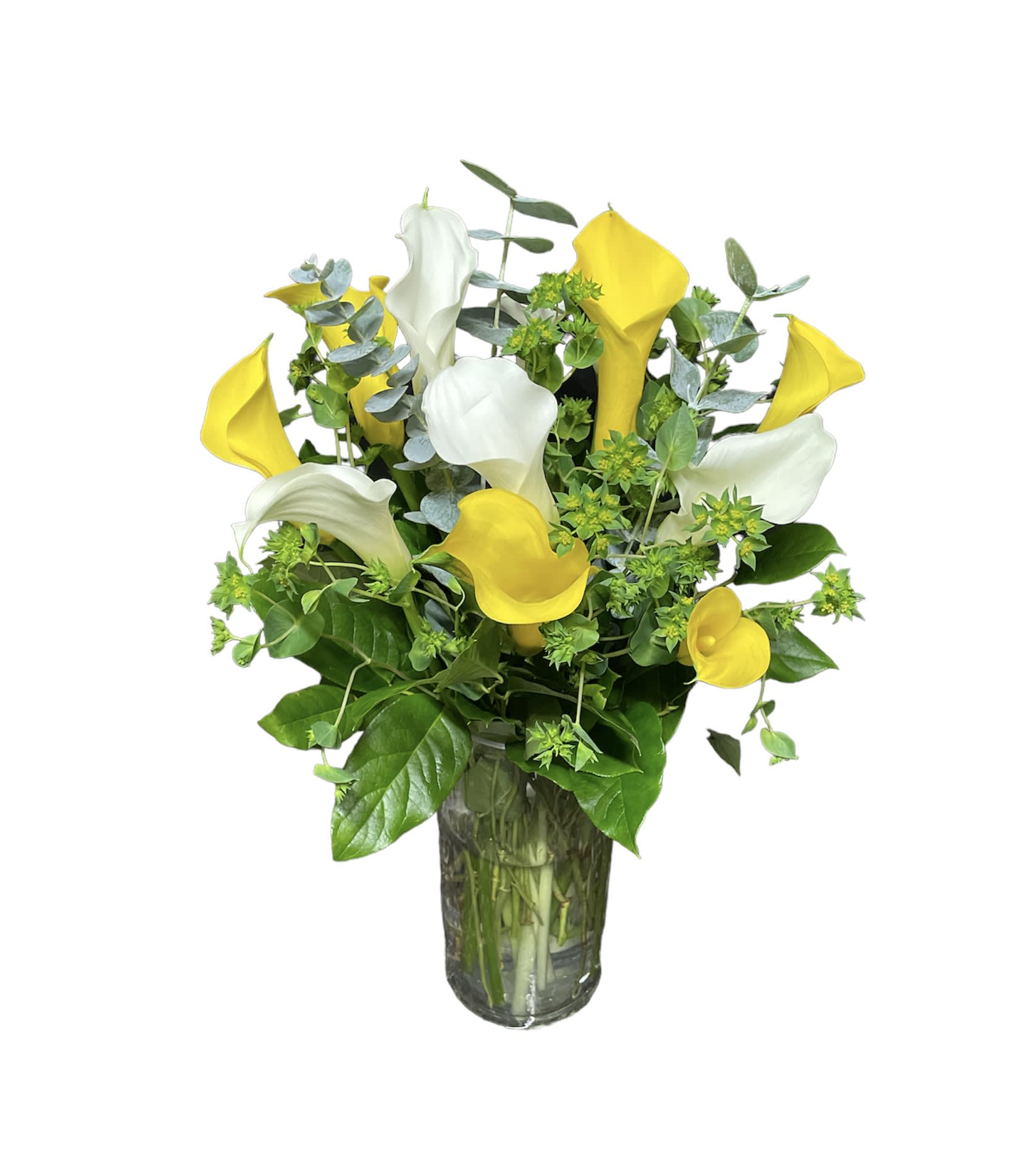 Lovely calla lilies - A beautiful arrangement with mixed or calla lilies 