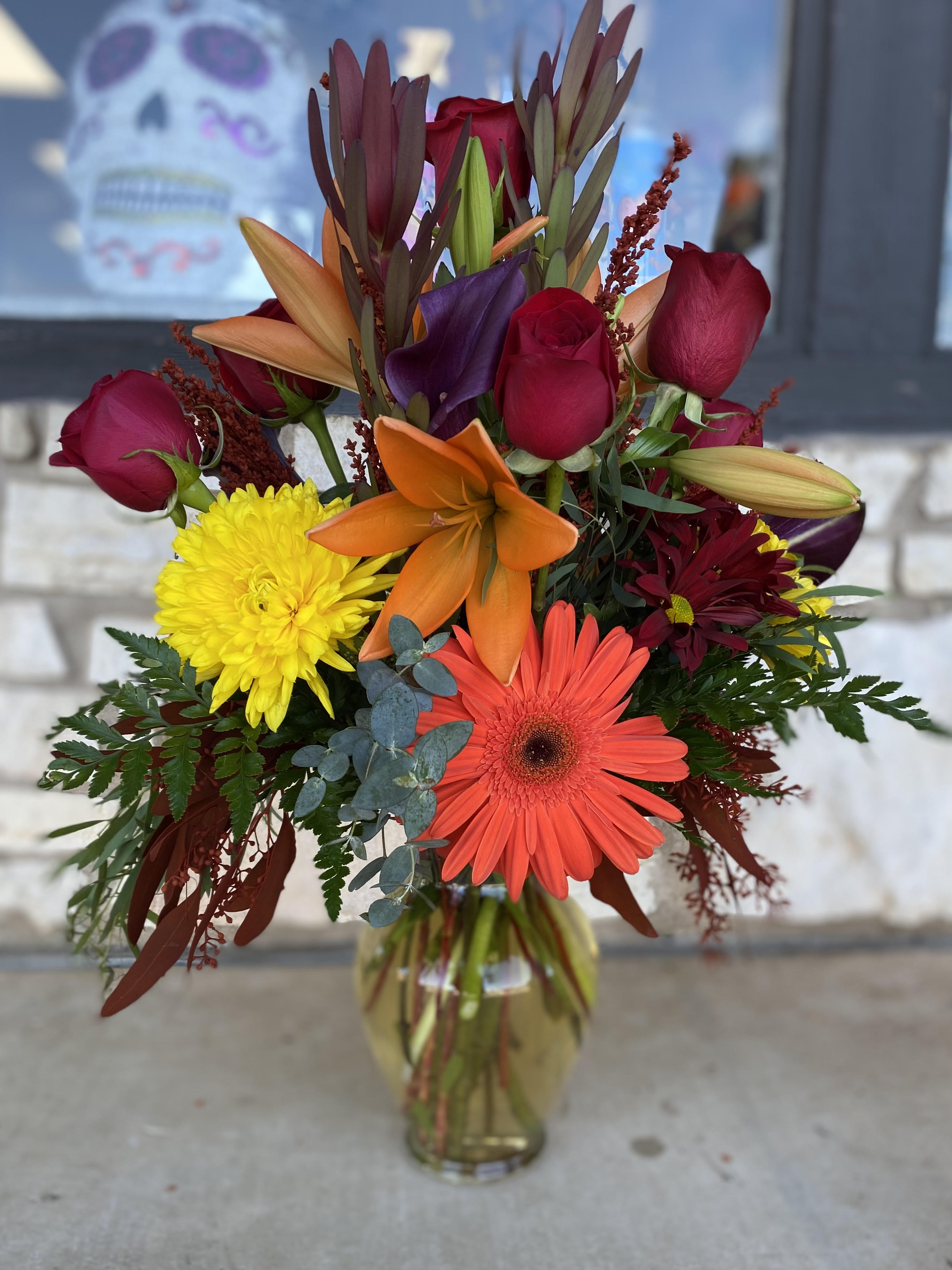Autumn Fantasy - A mixture of fall colored roses