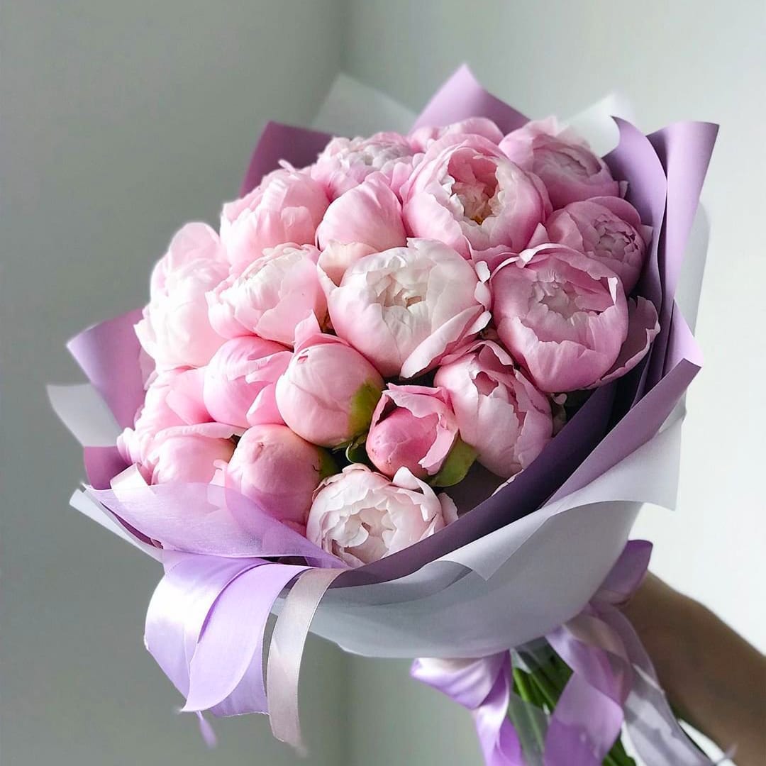 Peonies Bouquet - A lush bouquet of elegant peonies, celebrated for their full, delicate petals and timeless charm. Available in several colors, this arrangement is perfect for expressing love, gratitude, or celebration. Whether soft pastels or vibrant shades, each bloom brings natural beauty and sophistication, making it an ideal gift for any occasion.    Comes in pink, white, or mixed colors.  Please specify your preferred color in the &quot;Notes&quot; at checkout.