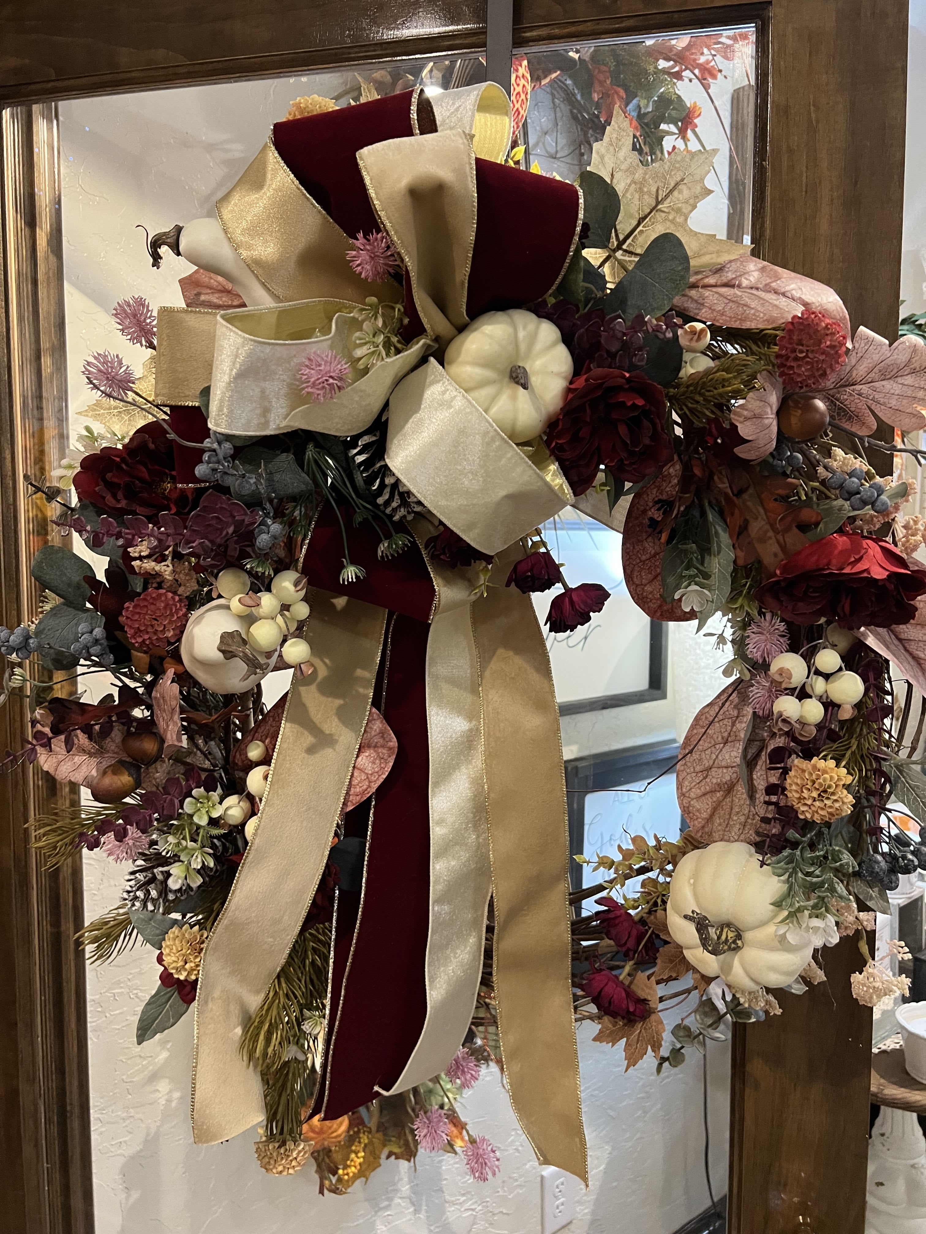Classic Thanksgiving Wreath  - Classic Thanksgiving Wreath 