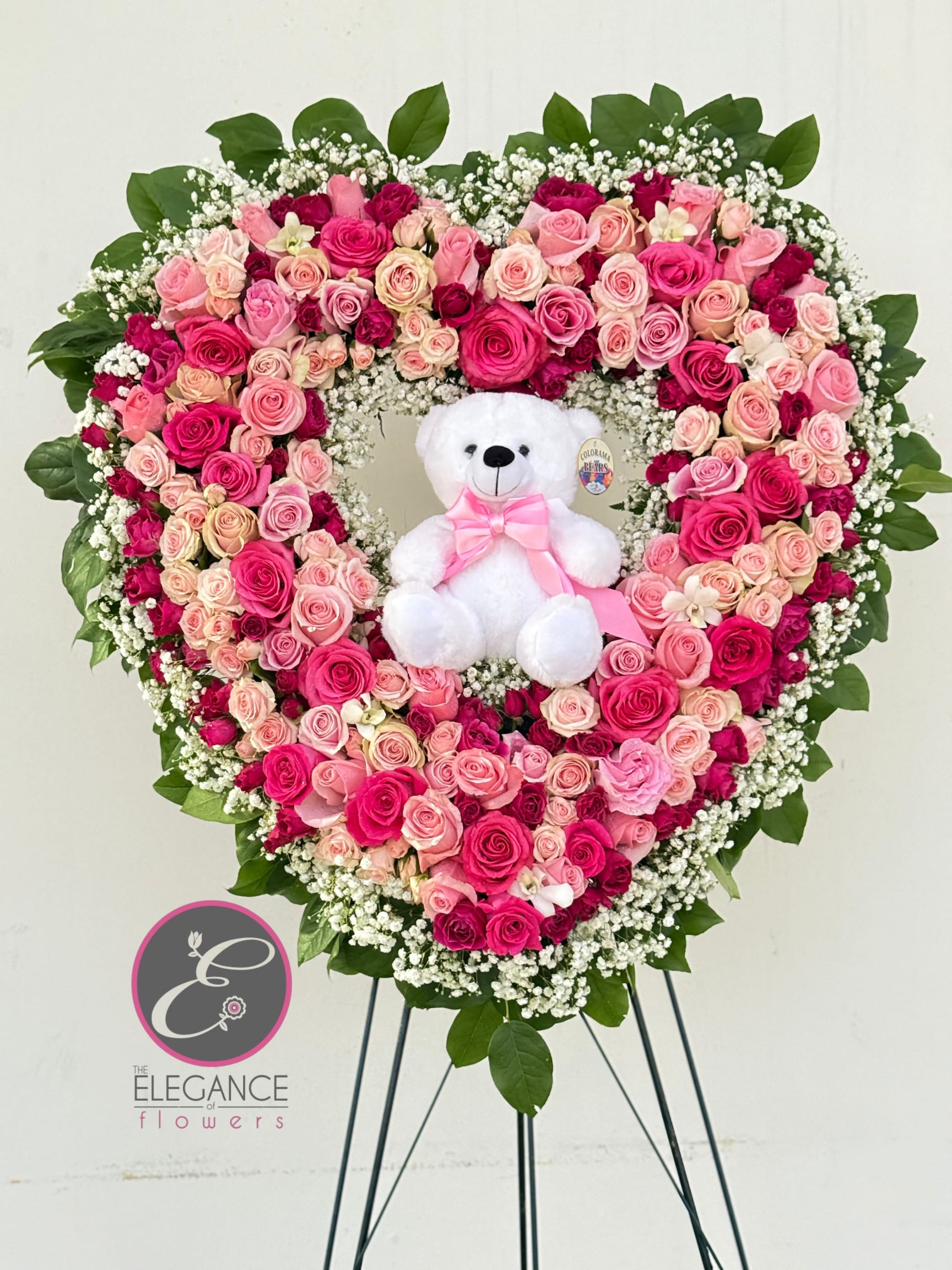 Heart Wreath #4 Heart Wreath #4 - white and red