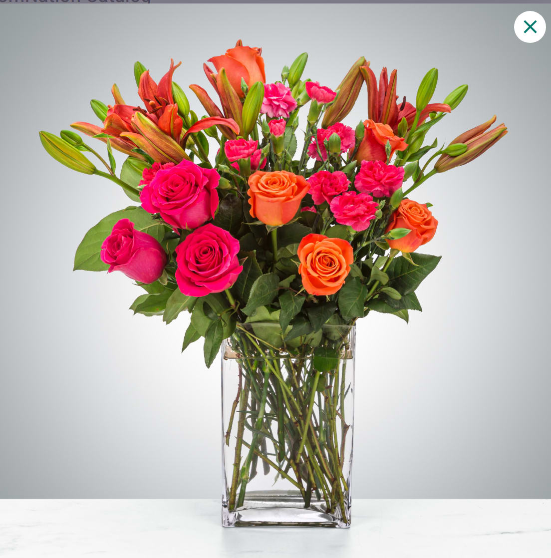 Boss Babe  - This arrangement is electric! Send this bright orange and hot pink rose arrangement to make a big impression.  Approximate Dimensions: 20&quot;D x 20&quot;H