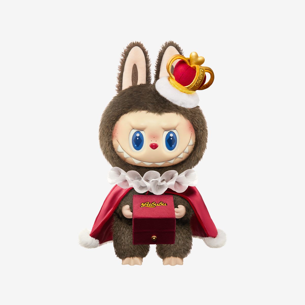 THE MONSTERS Let's Checkmate Series-Vinyl Plush Doll - SIZE: 37cm/14.57inches MATERIAL: Shell-Polyester/PVC/ABS ; Stuffing-Polyester/PP Particles Ring Box-PS/Polyester/Hardware