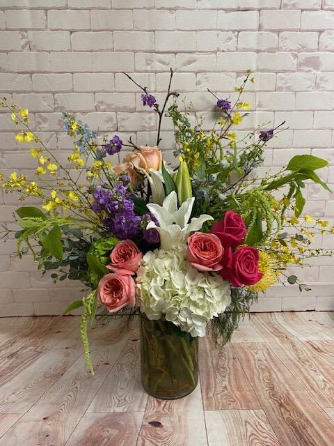 Make Mom's Day Make Mom's Day - large & tall , bright and springy colorful bouquet