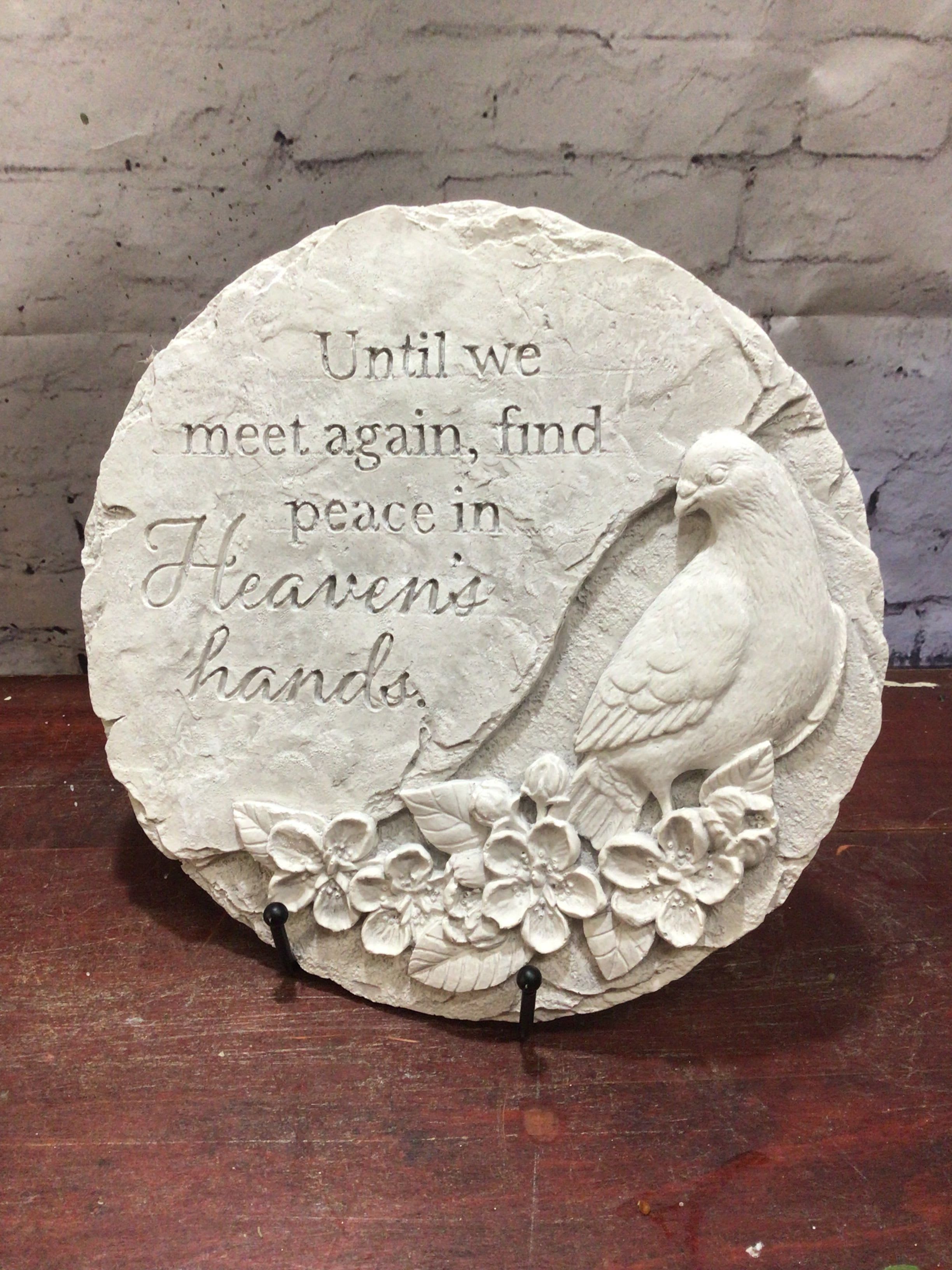 Until We Meet Again Plaque Until We Meet Again Plaque - Until we meet again, find peace in heavens hands Plaque and easel