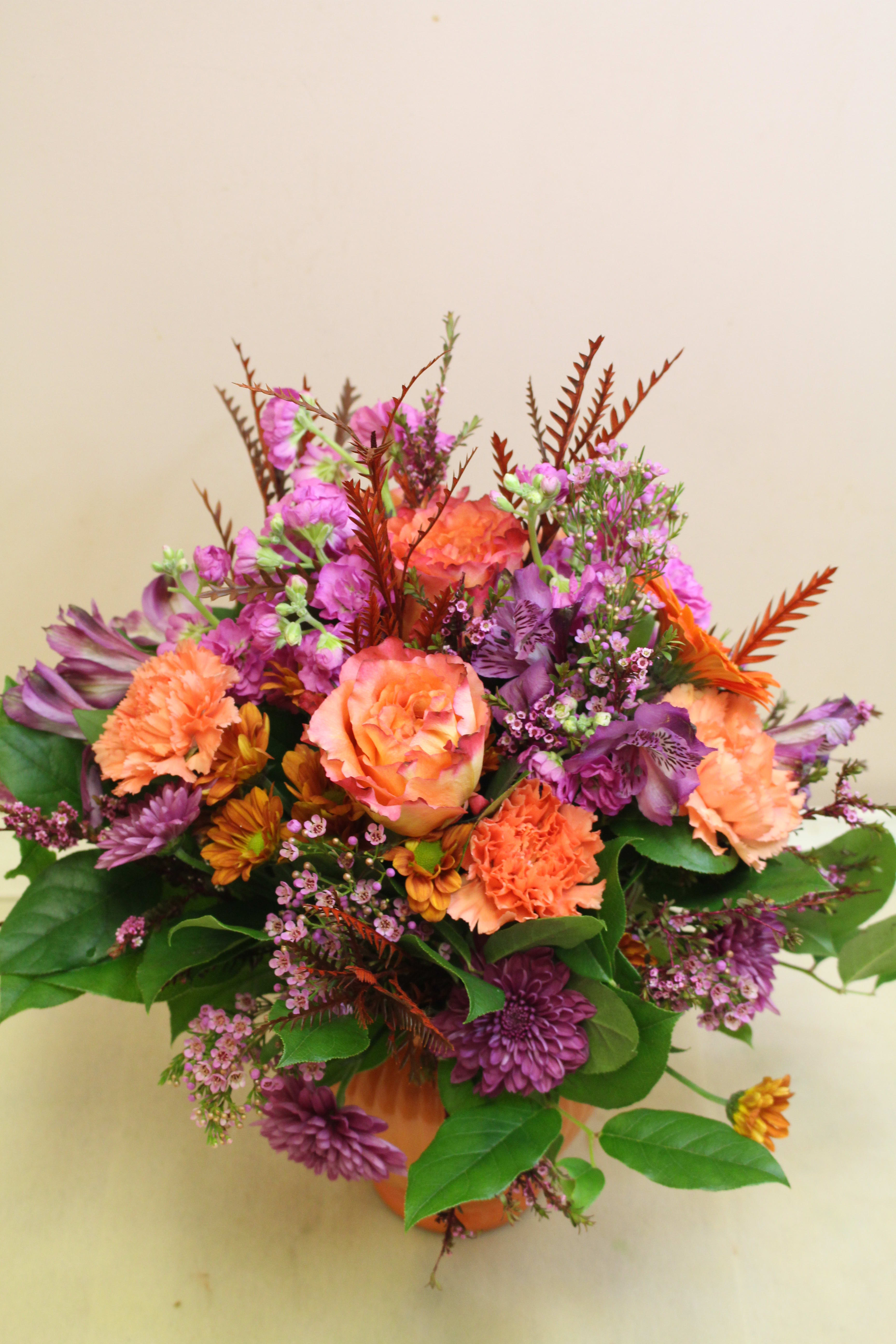 fall time sunset  - a different take on fall with a cool purple theme and soft peaches