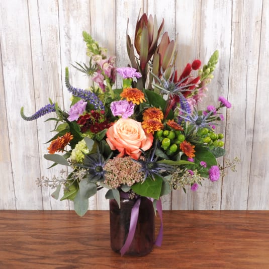 Purple Passion Purple Passion - A passionate arrangement full of snapdragons, roses & more to make that special someone smile!