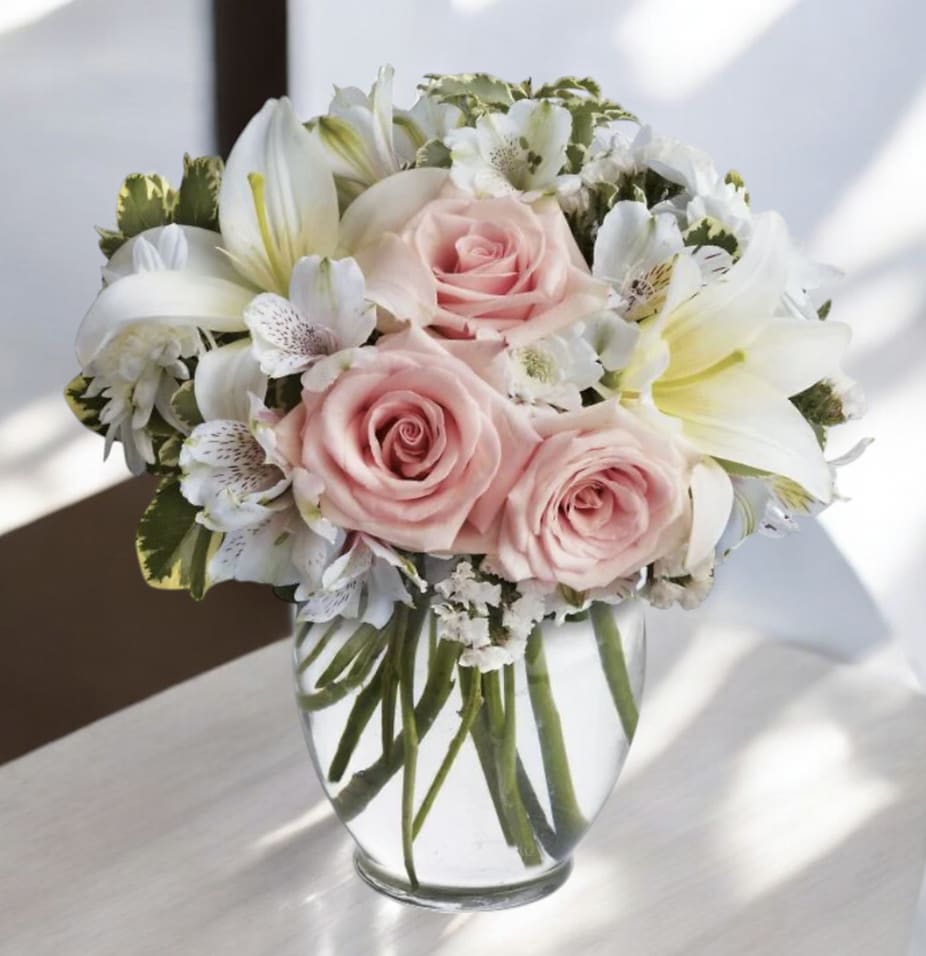 Sweet Expressions Lily and Rose Bouquet Sweet Expressions Lily and Rose Bouquet - Show your love with this sweet, dainty arrangement
