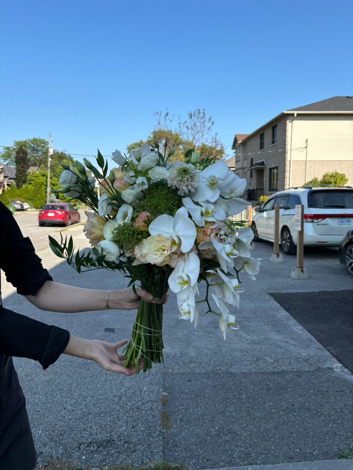 Fall 2 Fall 2 - A soft mix of white orchids, blush roses, and fresh greenery. Elegant, natural, and perfect for any occasion. *Depends on availability, flowers may change.