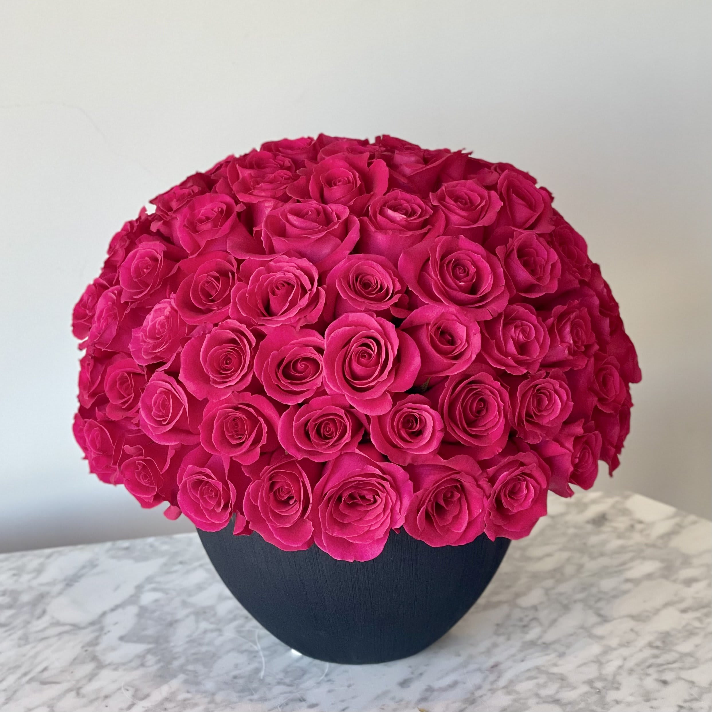 Hot Pink Roses - Beautiful all around hot pink roses
