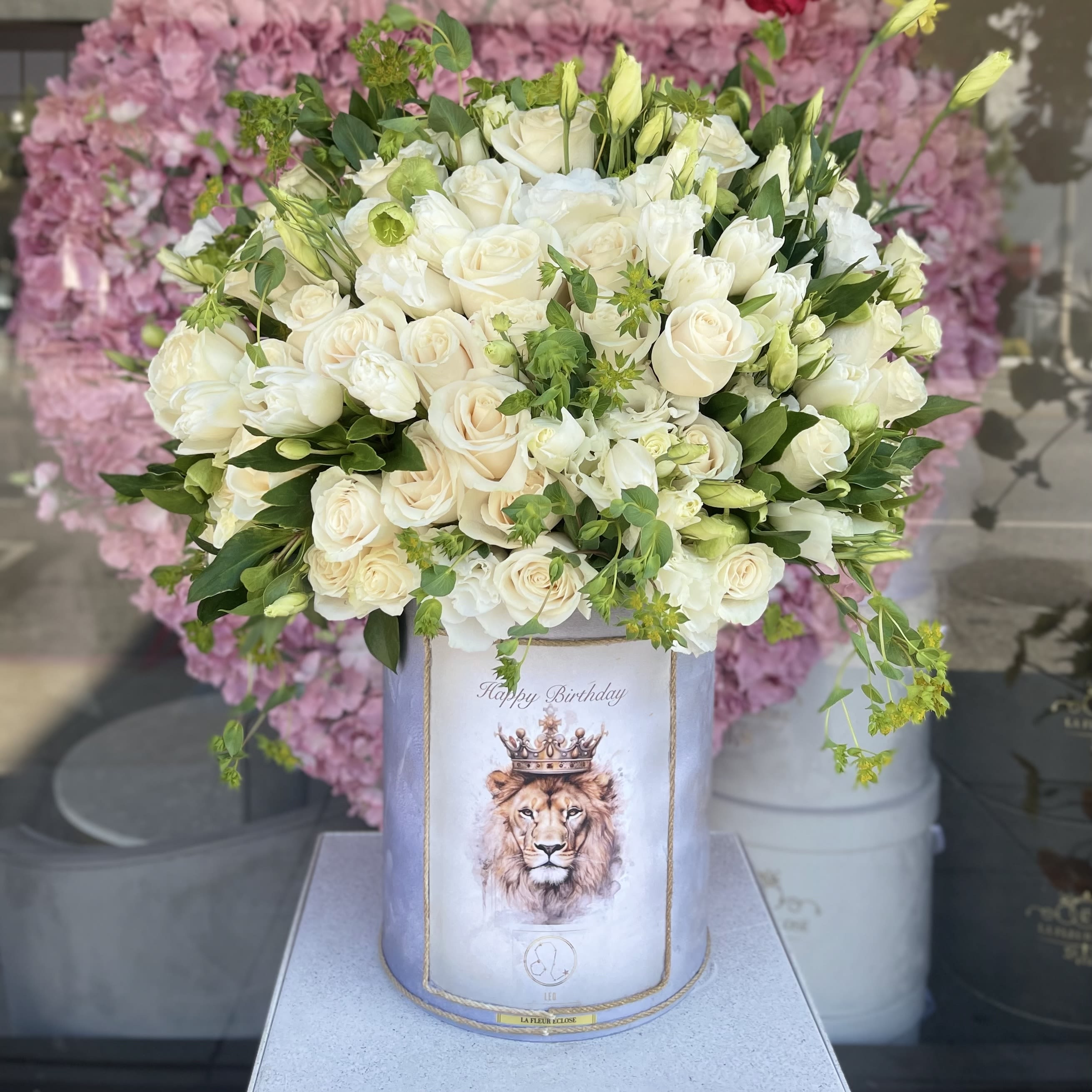 Prodcut 9 - White Roses with greenery in a velvet box