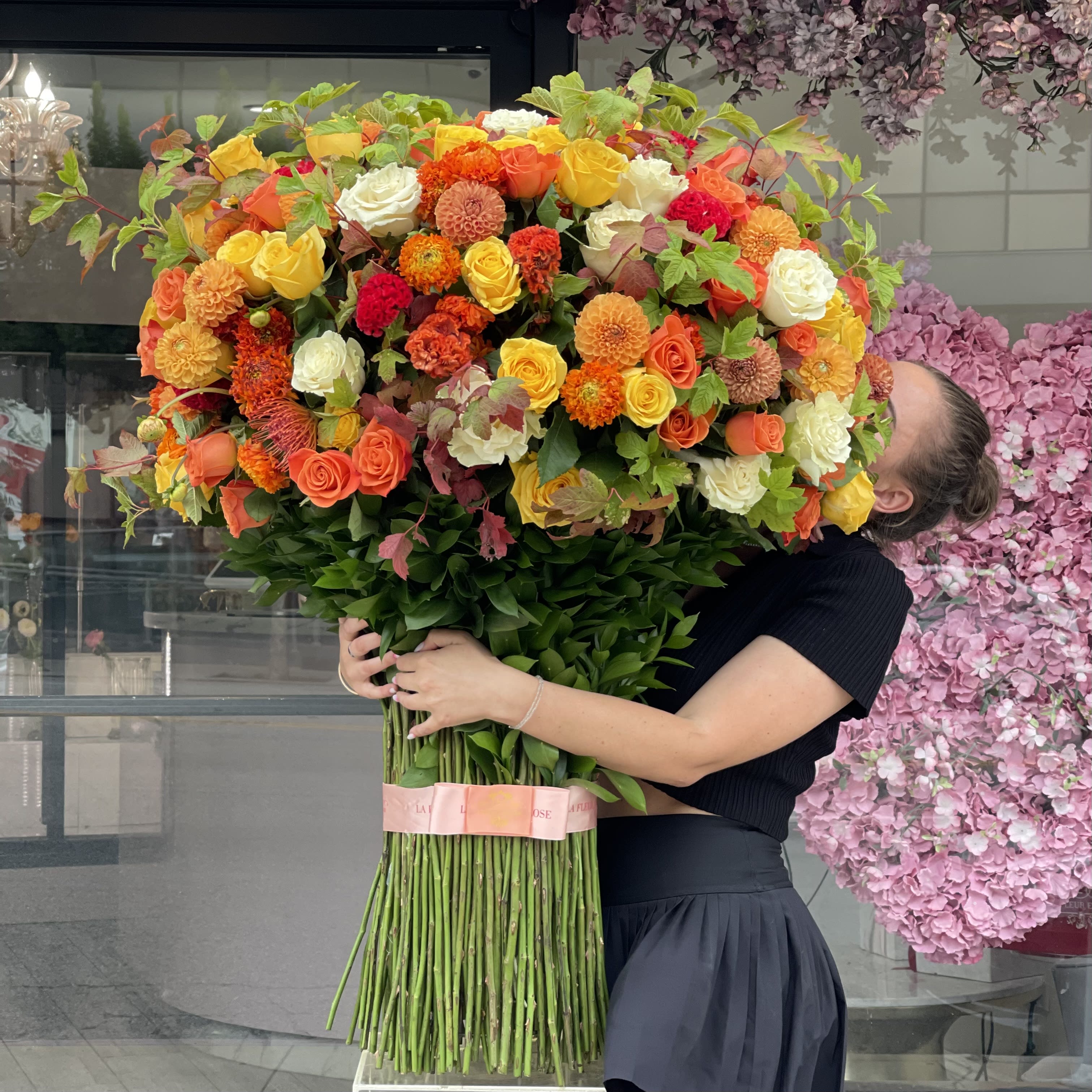 Fall inspiration  - Standing bouquet with the mix of flowers 