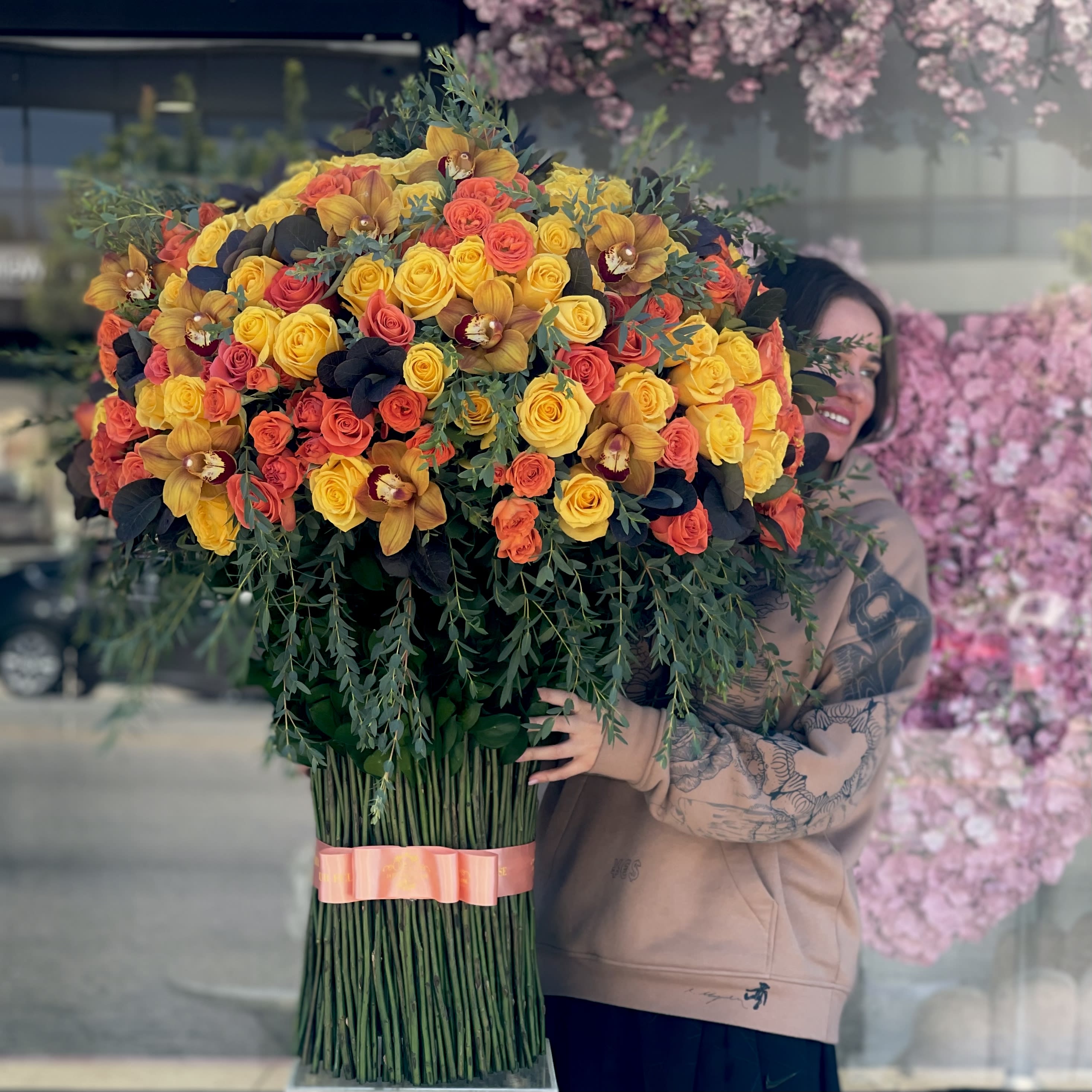 Autumn bouquet  - Autumn edition of our signature standing bouquet of fresh flowers