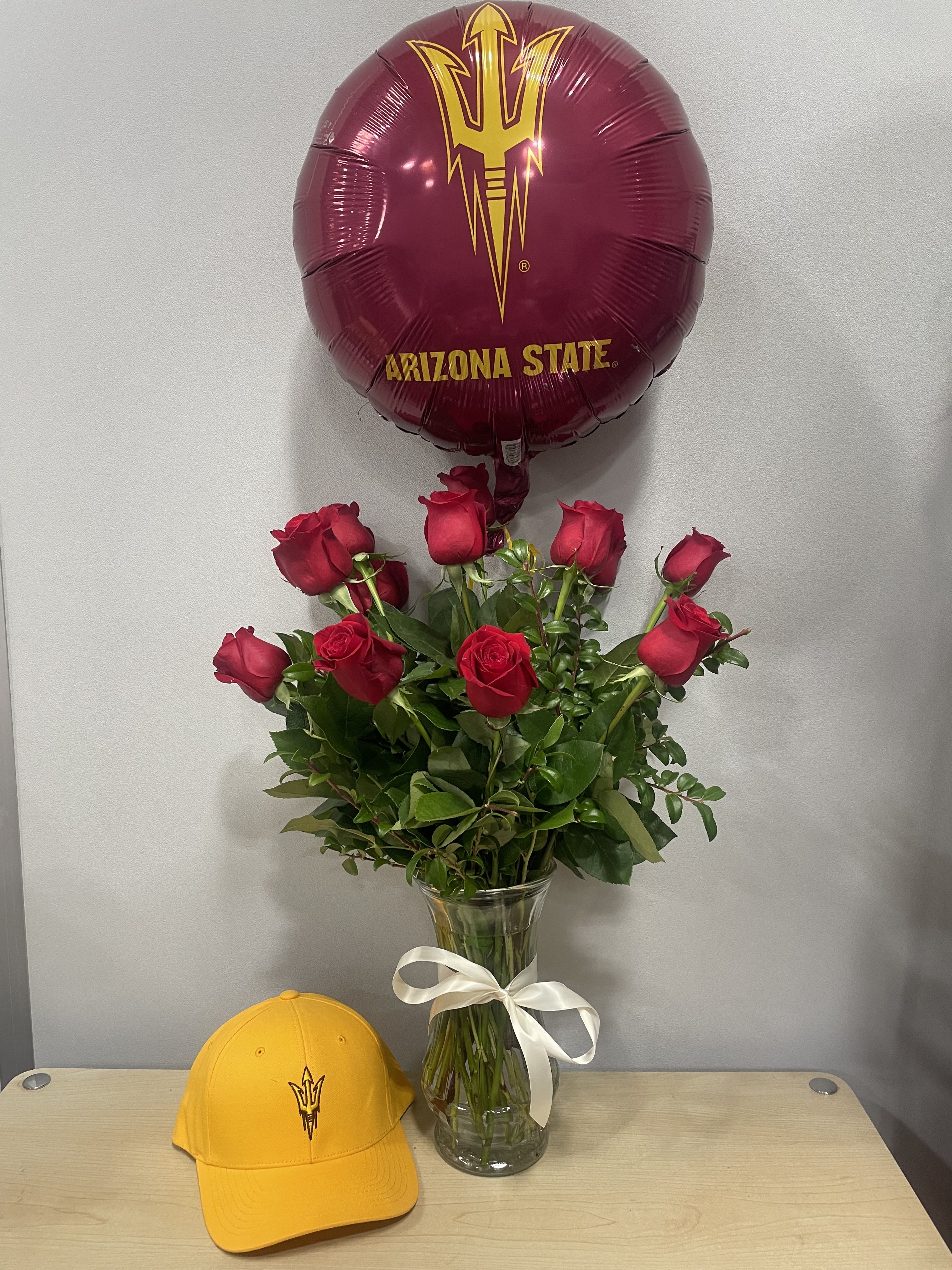 ASU Dozen Roses &amp; Hat Trio - As shown 