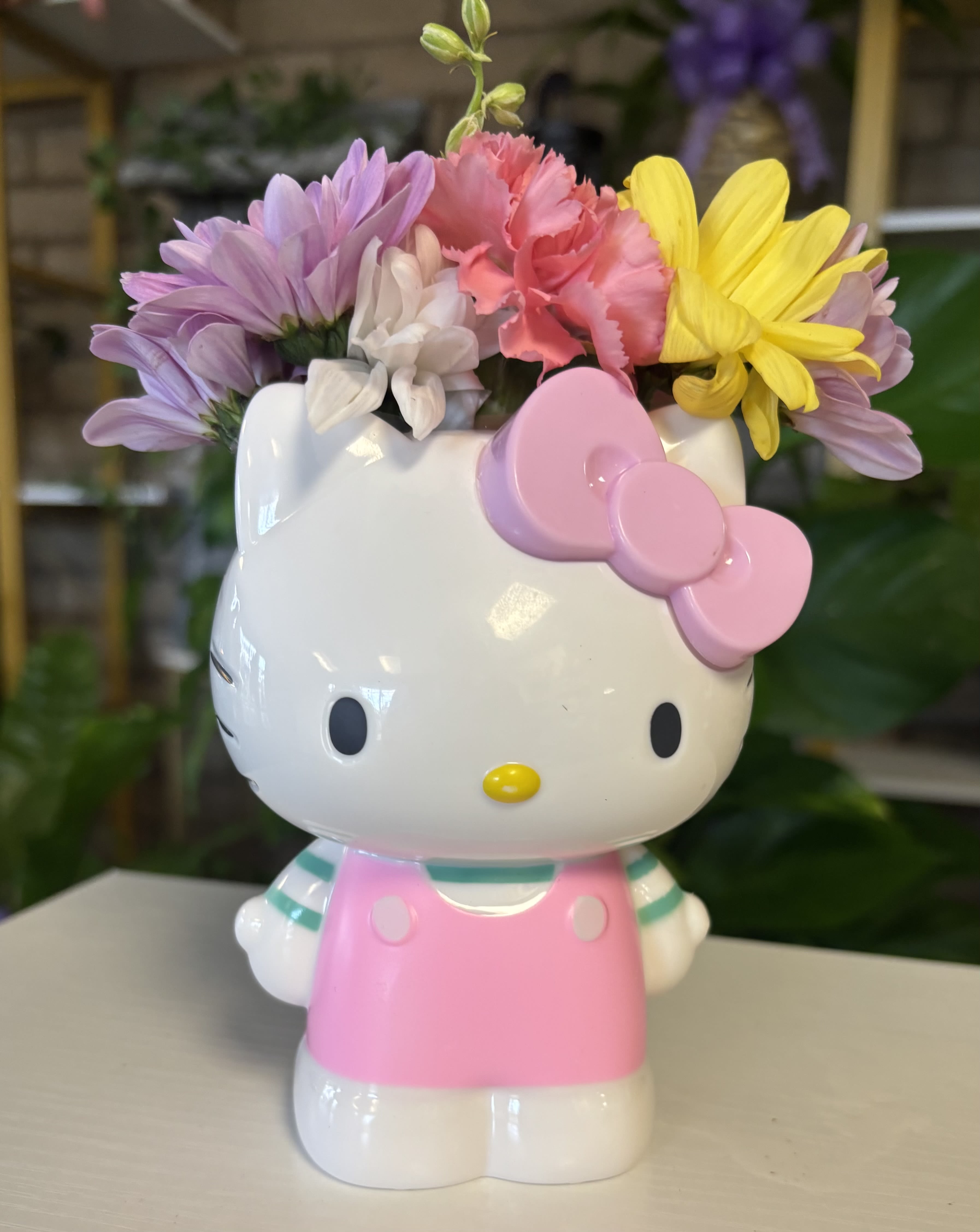 Hello Kitty Flower Hello Kitty Flower - fresh flowers in hello kitty plastic vase